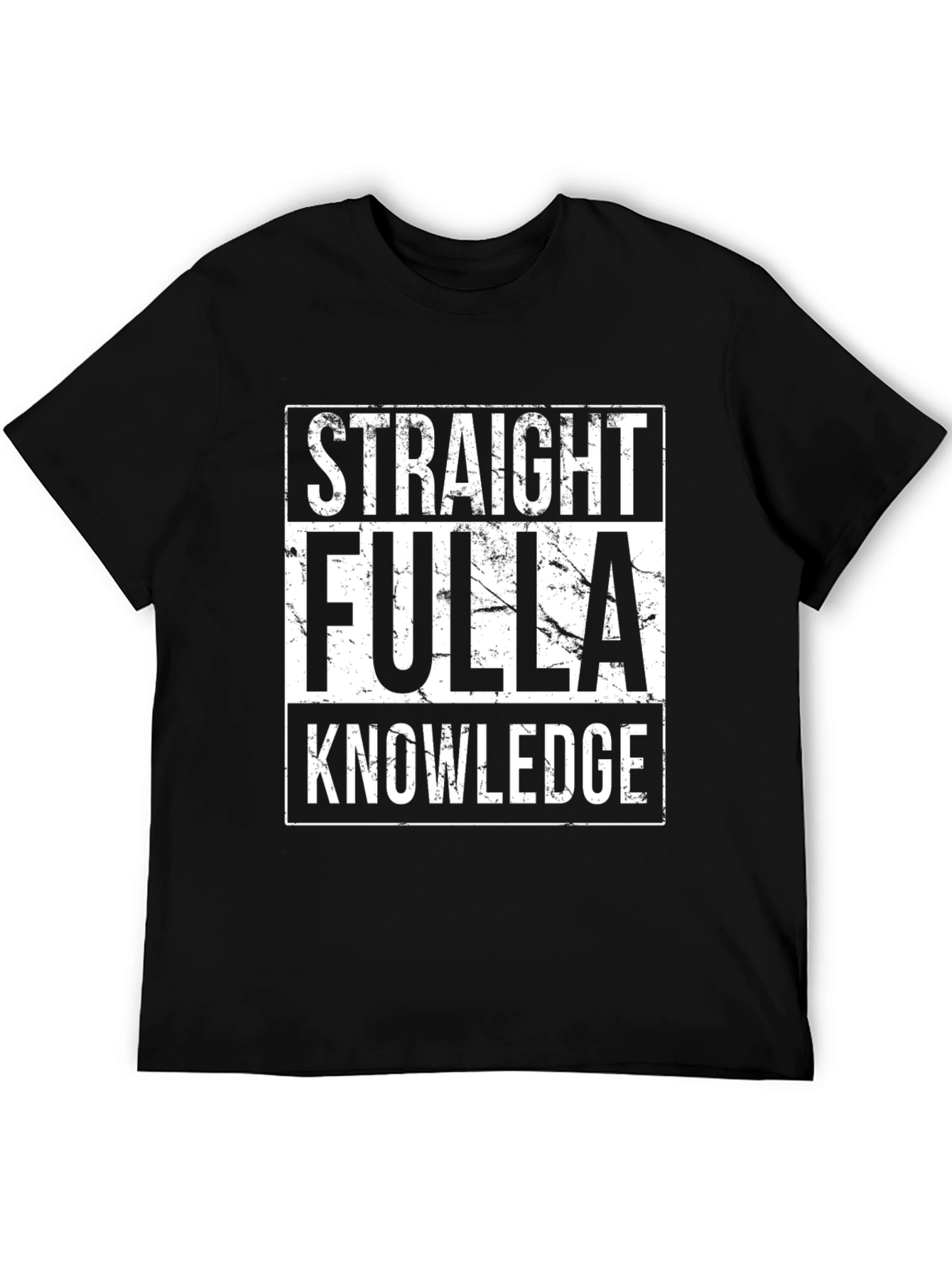 Straight Fulla Knowledge Tee - Graphic Print T-Shirt