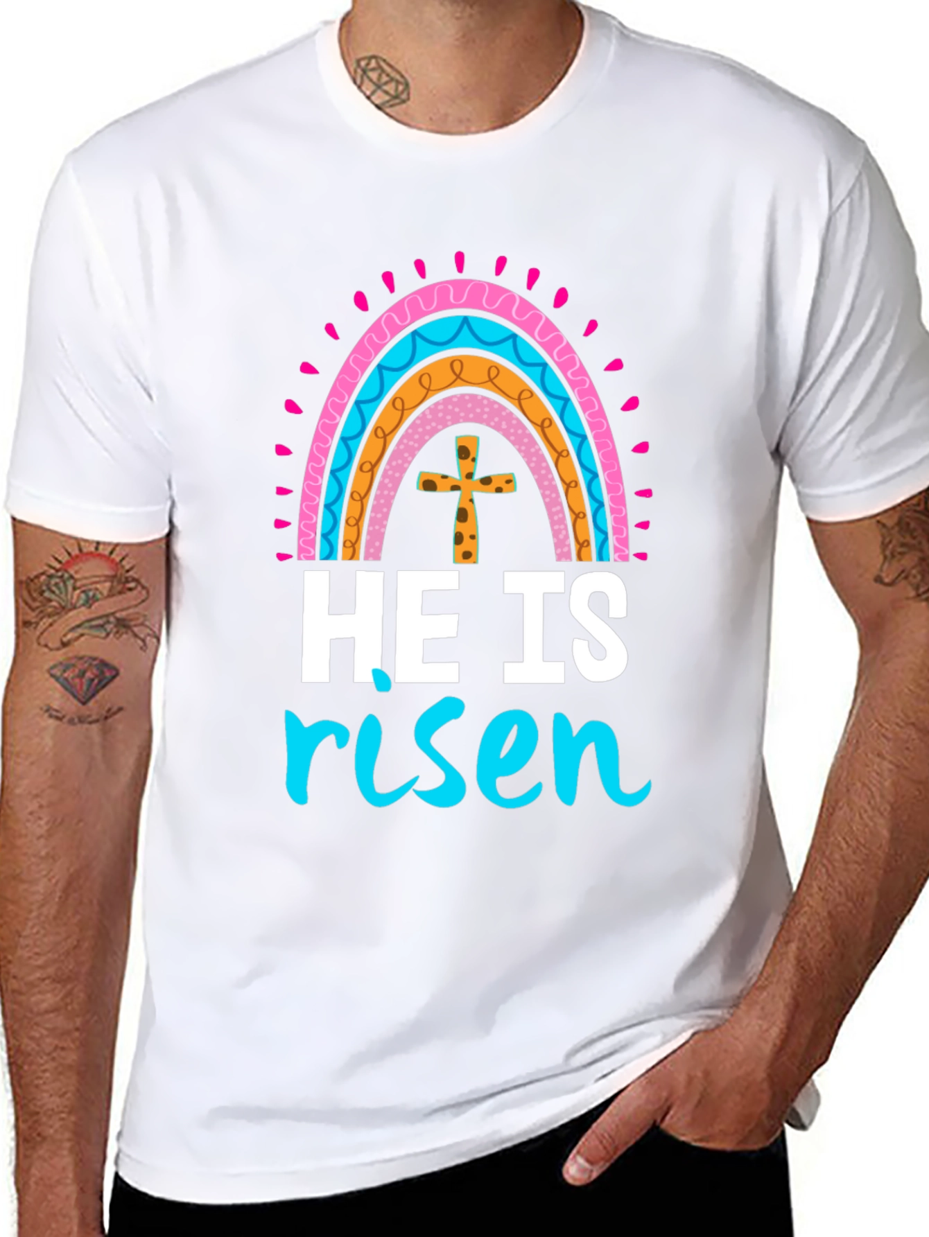 He Is Risen Easter Graphic T-Shirt