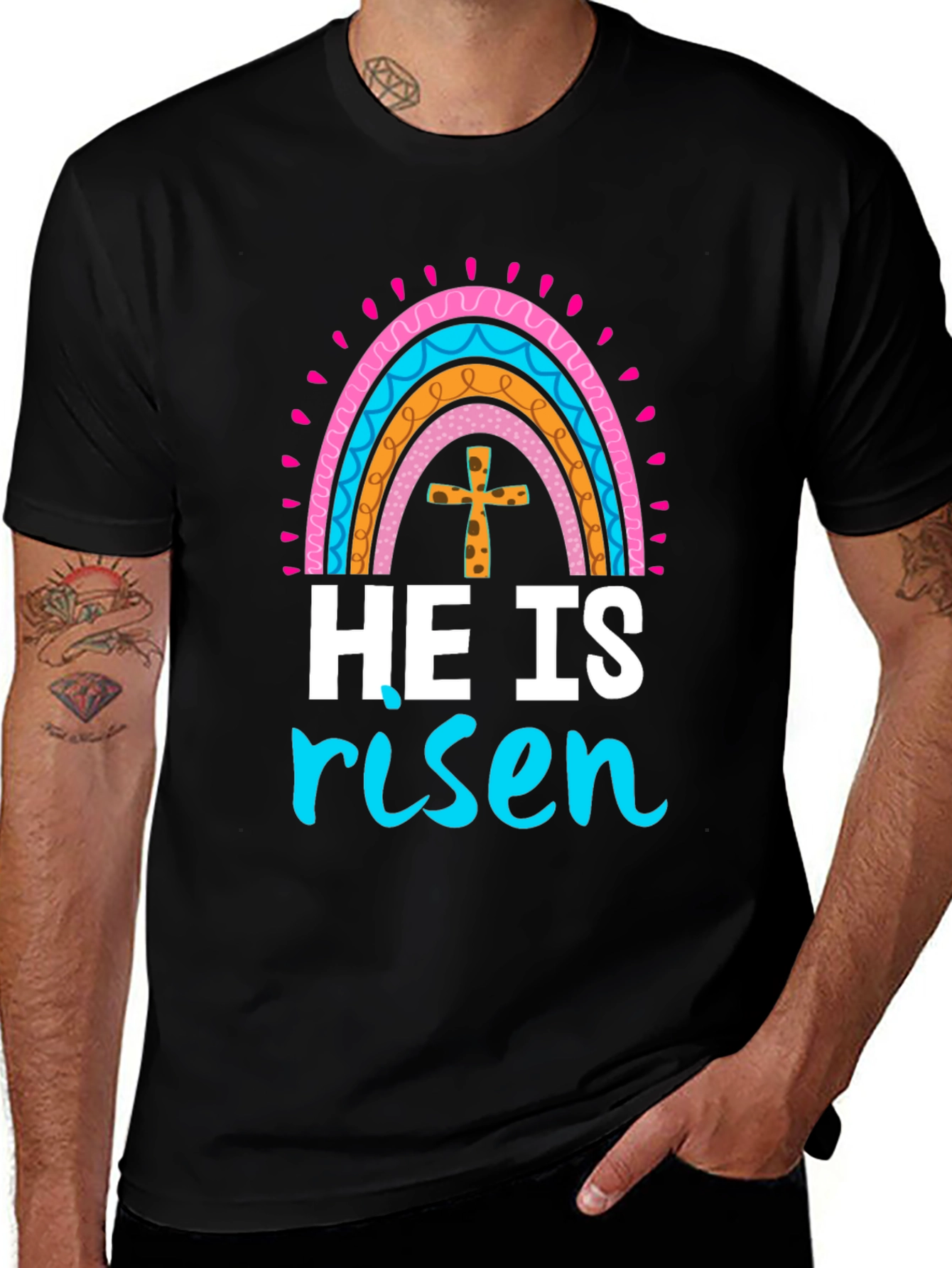 He Is Risen Easter Graphic T-Shirt