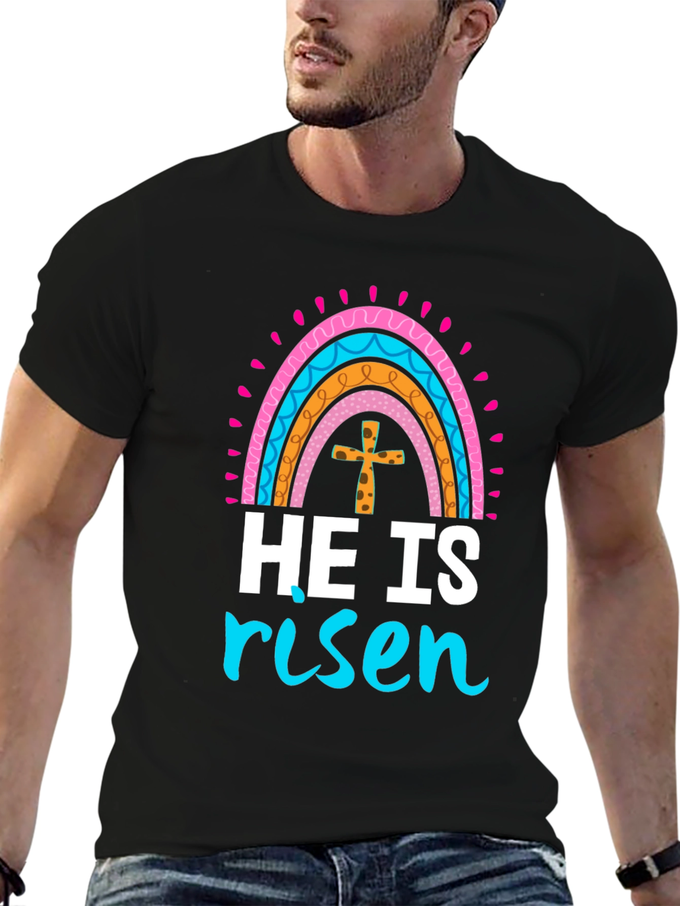 He Is Risen Easter Graphic T-Shirt