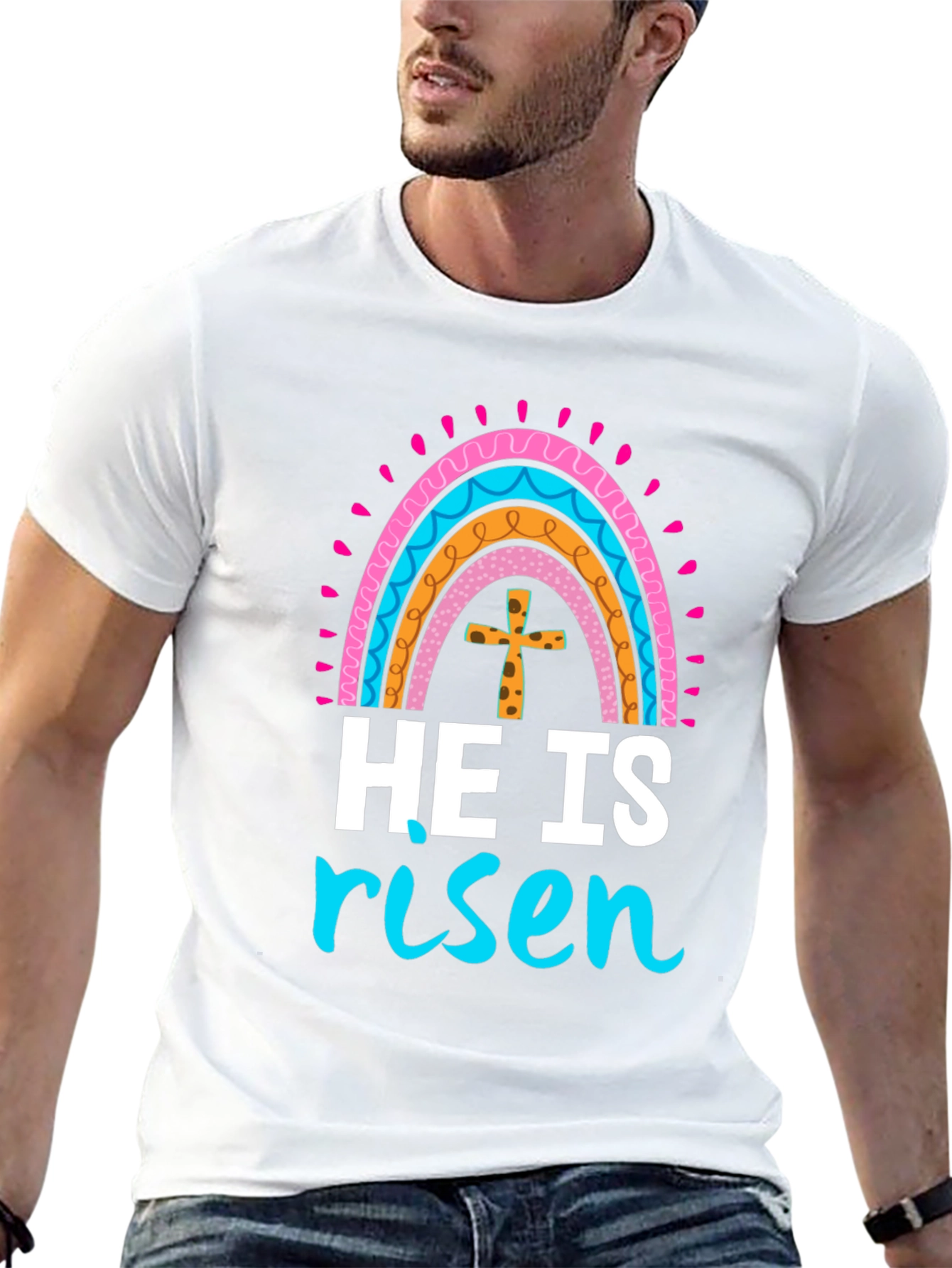 He Is Risen Easter Graphic T-Shirt