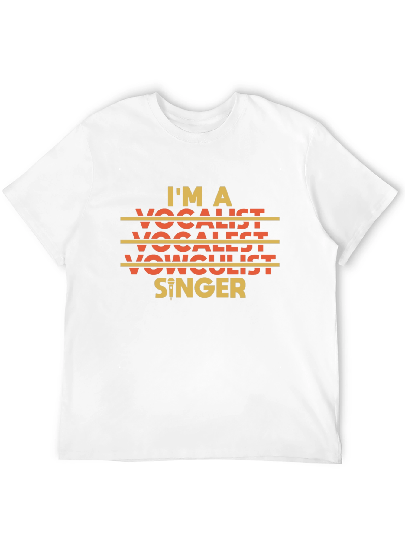 Im A Vocalist Singer Graphic Black T-Shirt