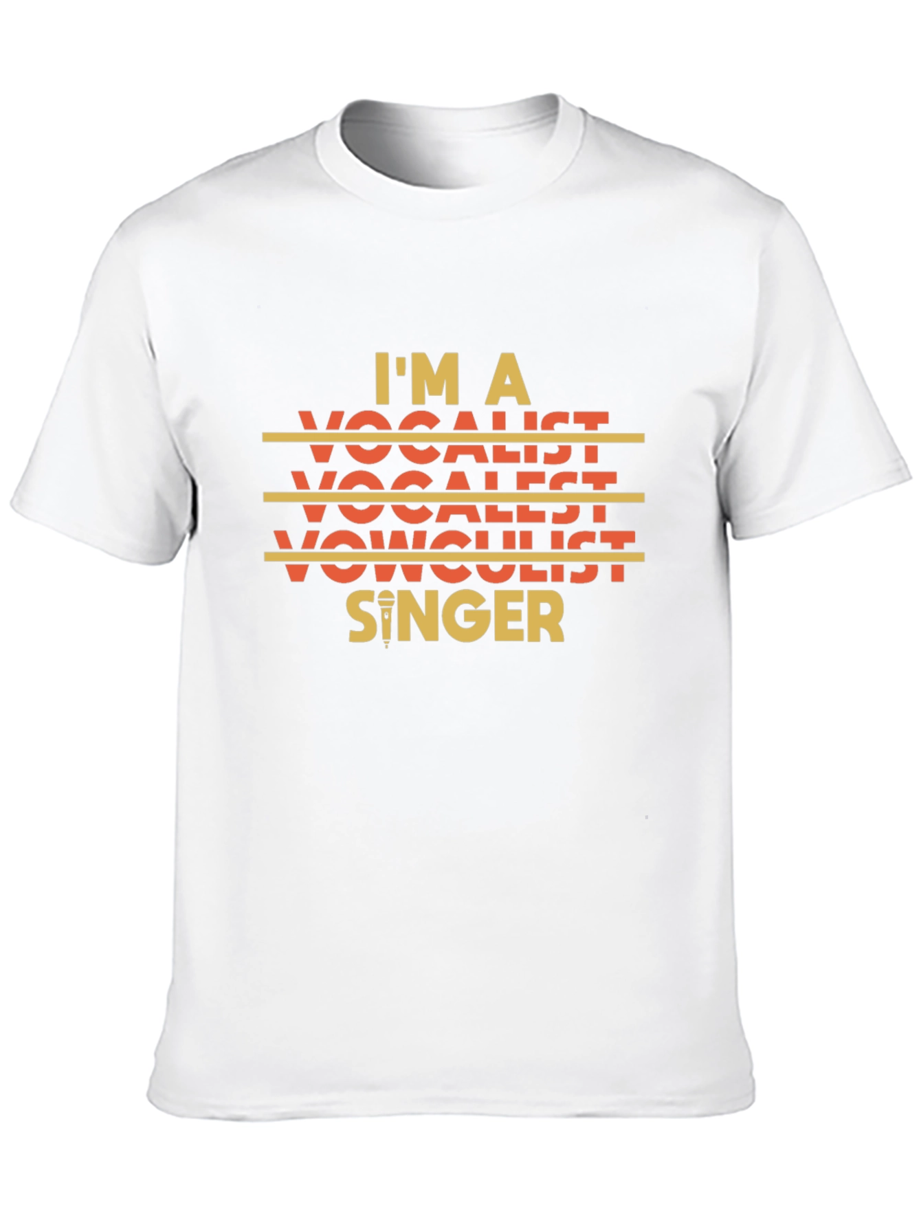 Im A Vocalist Singer Graphic Black T-Shirt