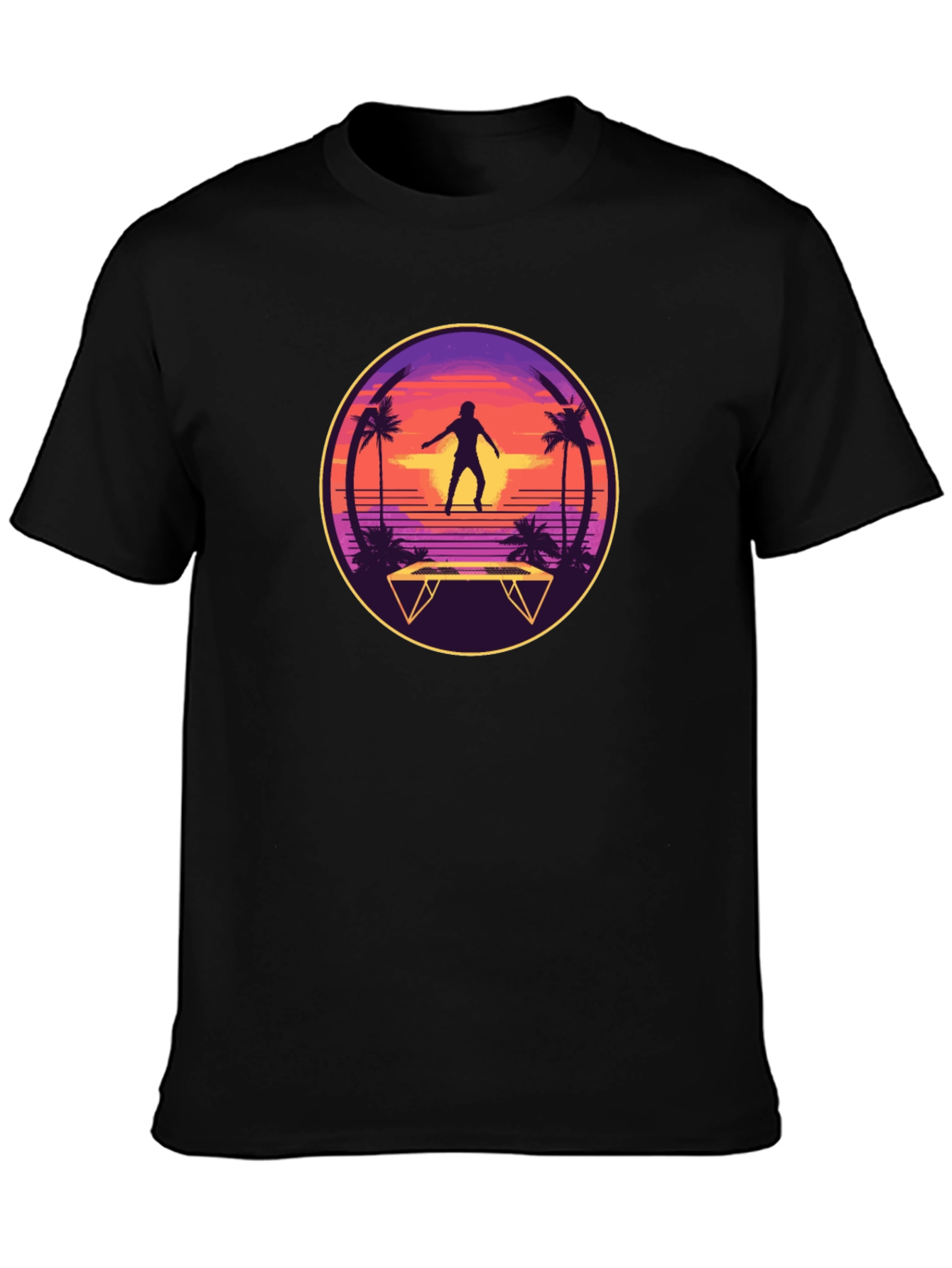 Retro Trampoline T-Shirt - Beach Vibes
