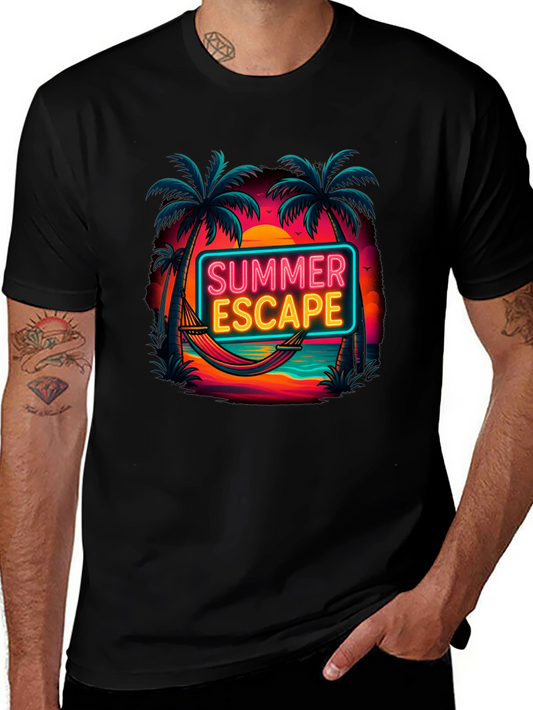 Summer Escape Graphic Tee - Tropical Vacation Vibes