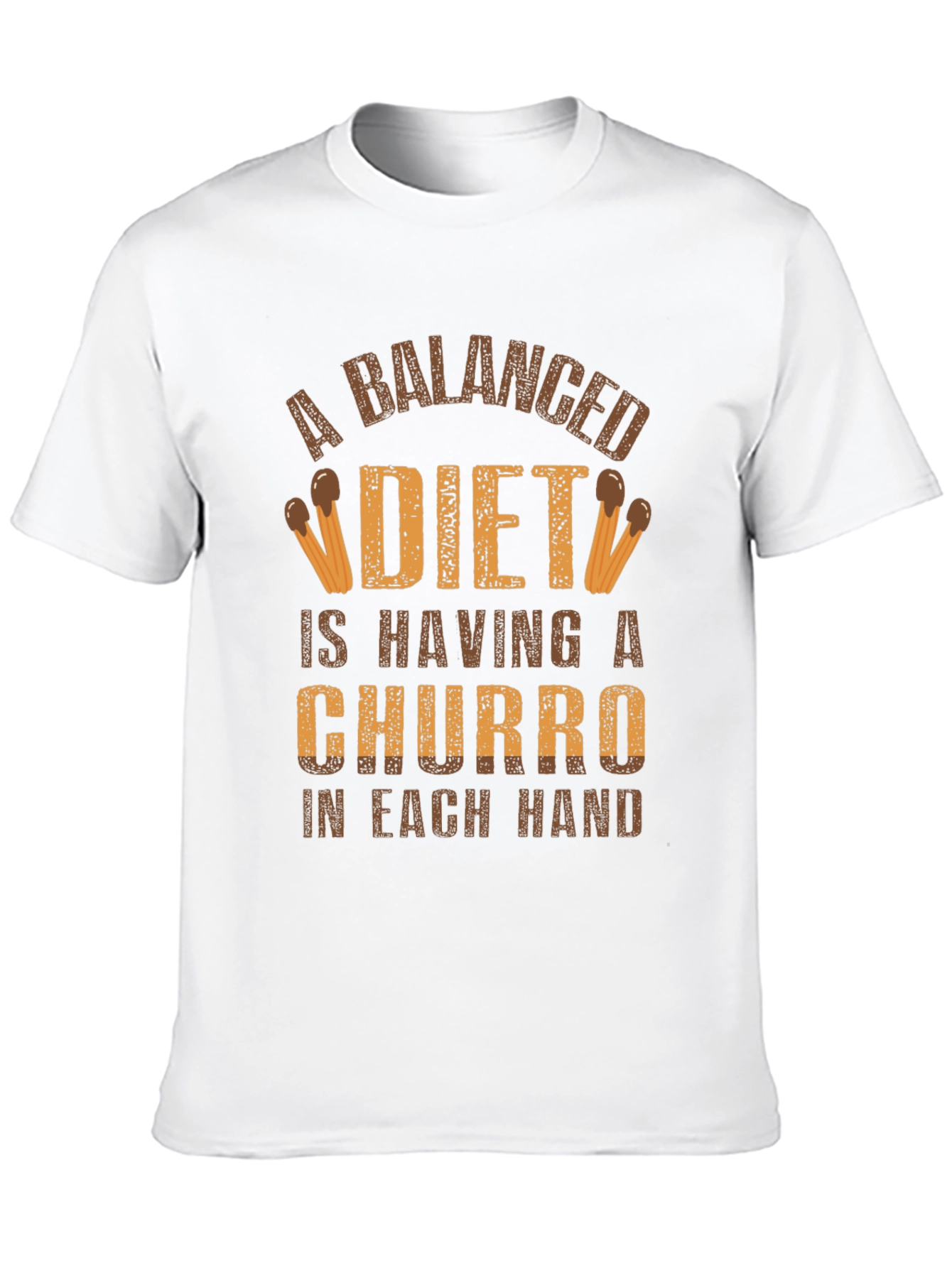 Balanced Diet Churro T-Shirt - Funny Foodie Tee