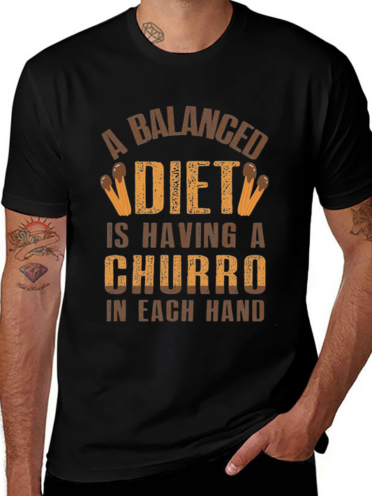 Balanced Diet Churro T-Shirt - Funny Foodie Tee