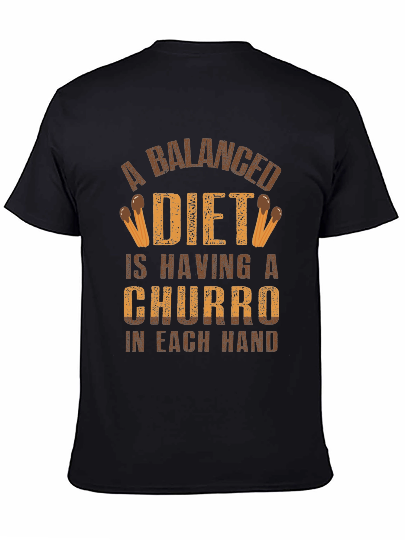 Balanced Diet Churro T-Shirt - Funny Foodie Tee