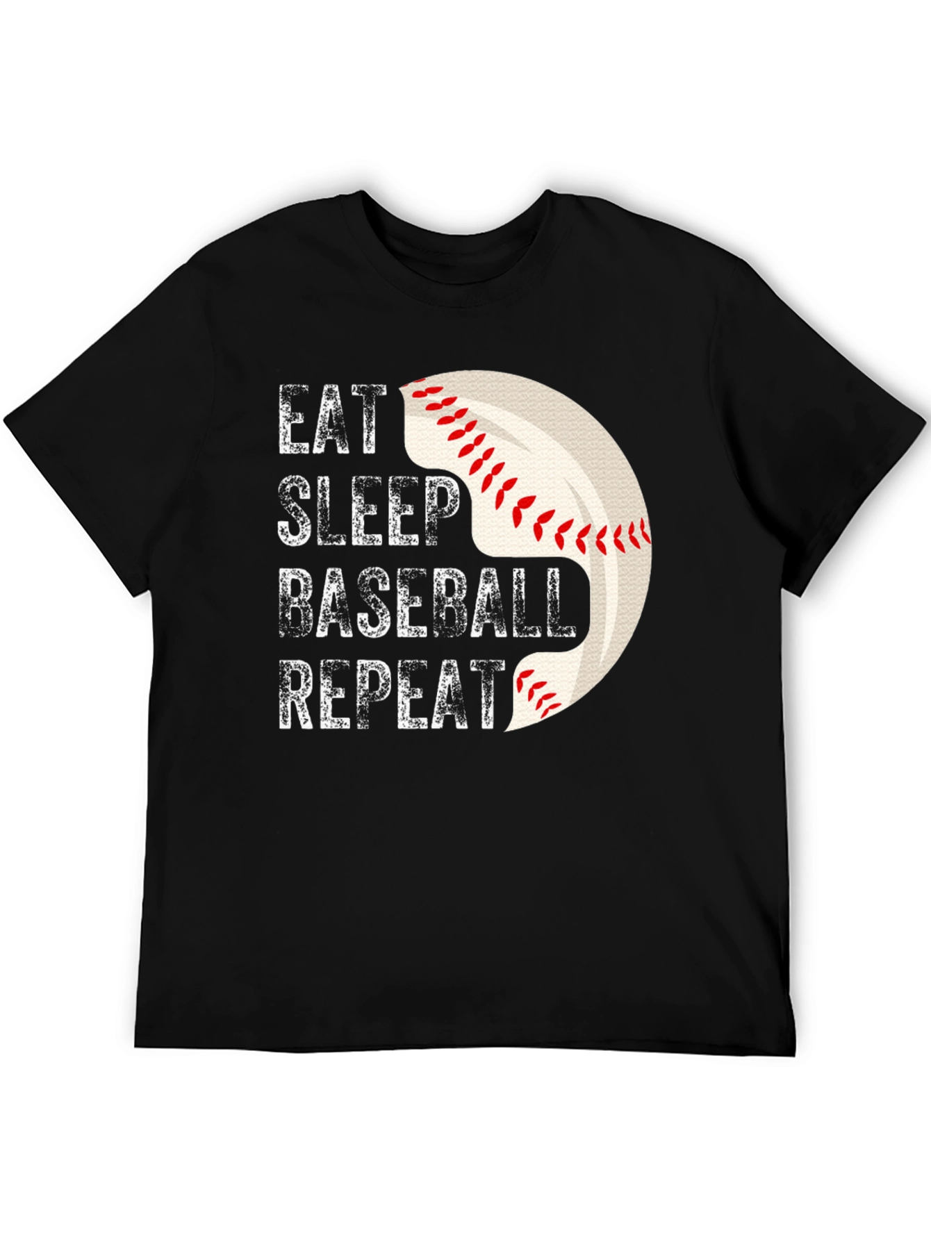 Eat Sleep Baseball Repeat Graphic Tee