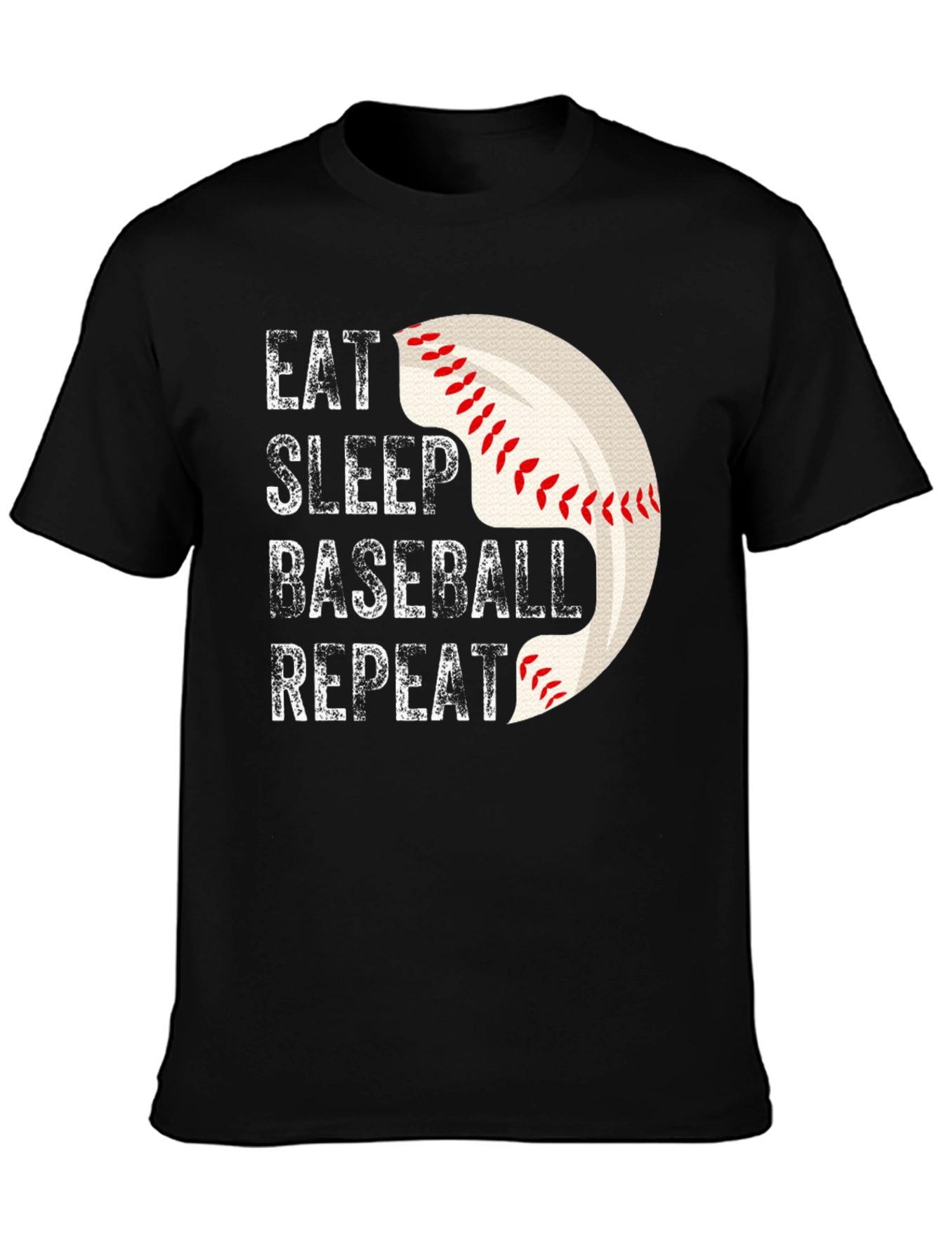 Eat Sleep Baseball Repeat Graphic Tee