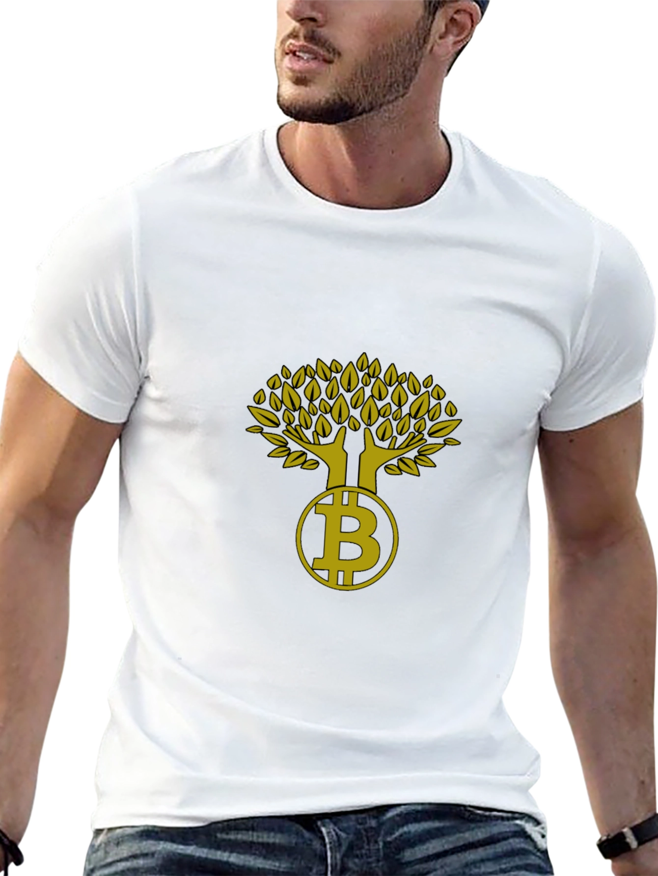 Bitcoin Tree Graphic Tee - Crypto Investor Fashion