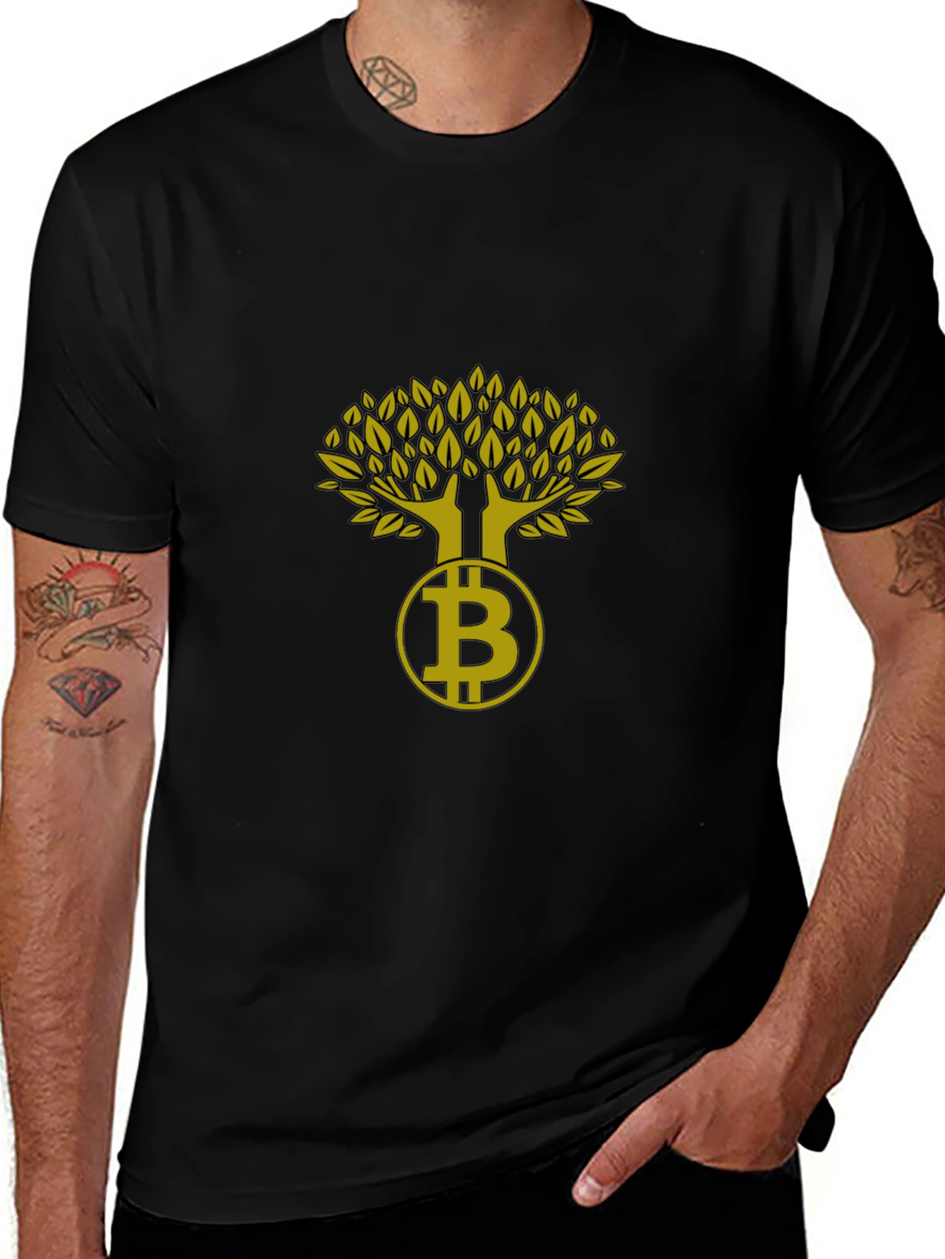 Bitcoin Tree Graphic Tee - Crypto Investor Fashion