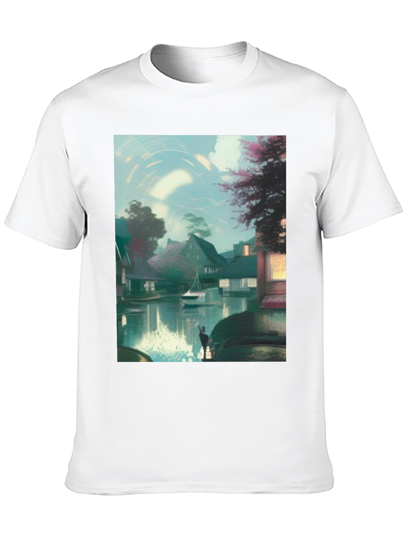 Scenic Waterway Art Print T-Shirt