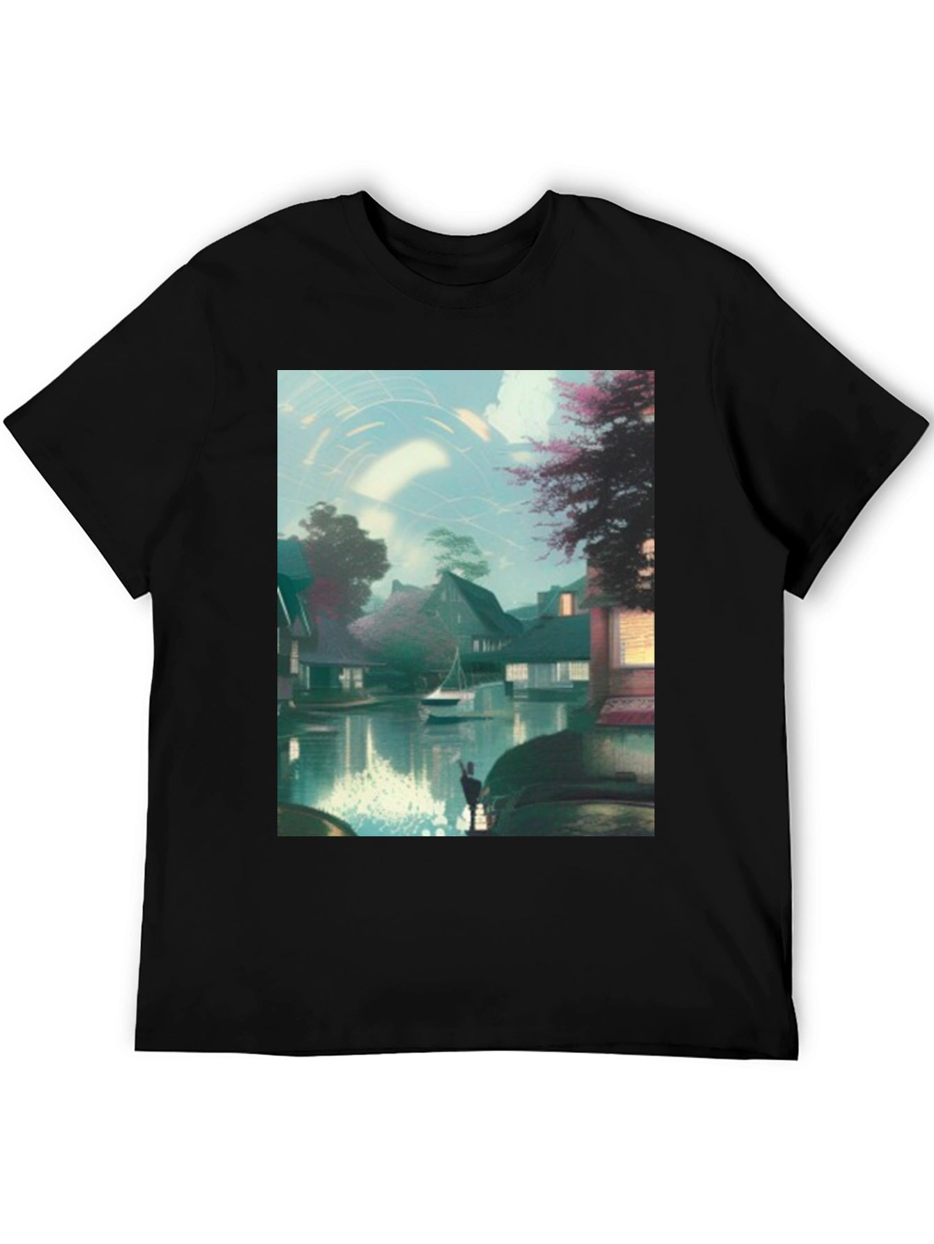 Scenic Waterway Art Print T-Shirt