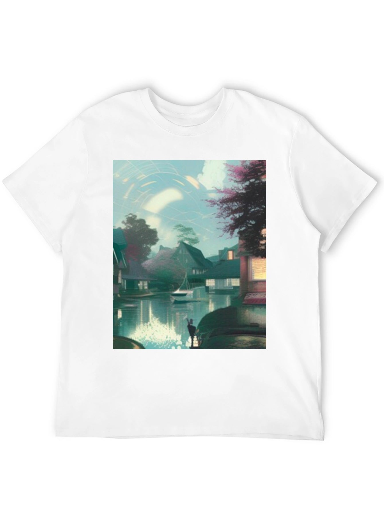 Scenic Waterway Art Print T-Shirt