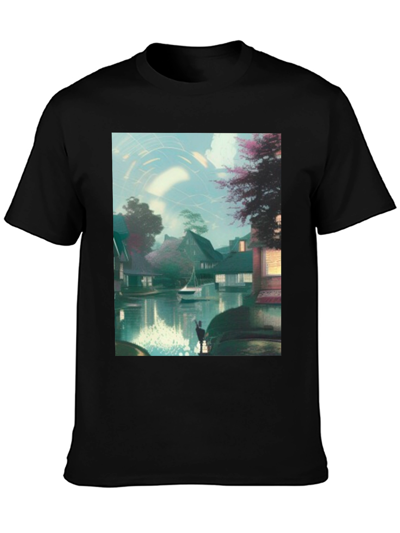 Scenic Waterway Art Print T-Shirt