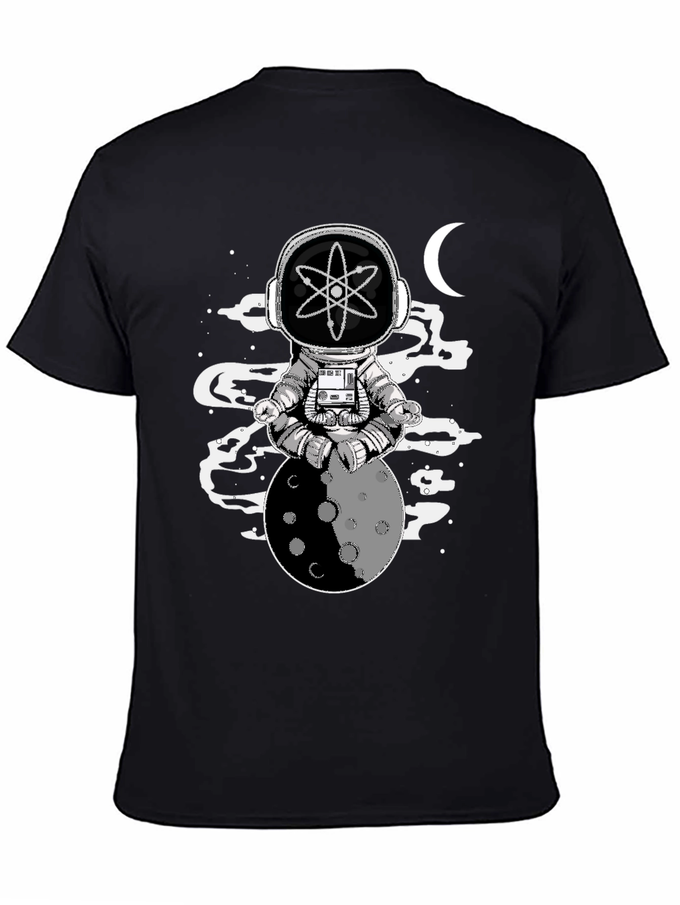 Astronaut Atom Moon Graphic T-Shirt