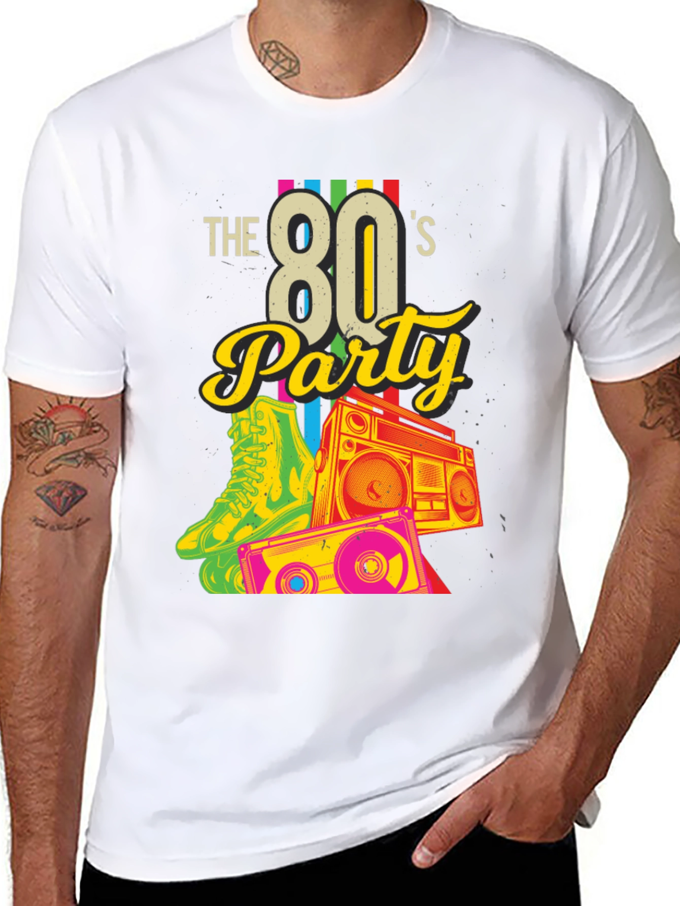Retro 80s Party Graphic Tee