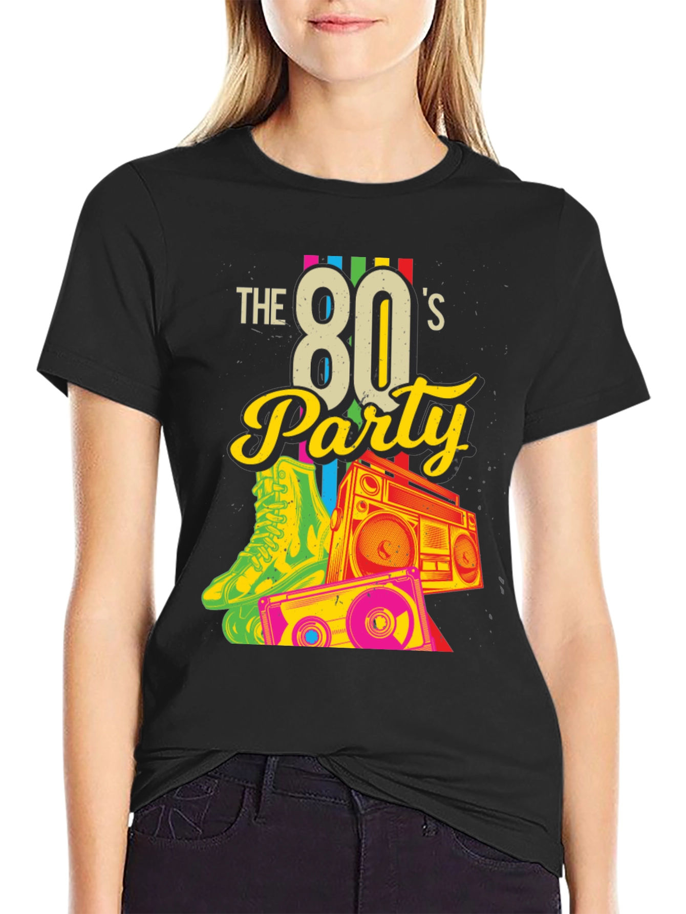 Retro 80s Party Graphic Tee