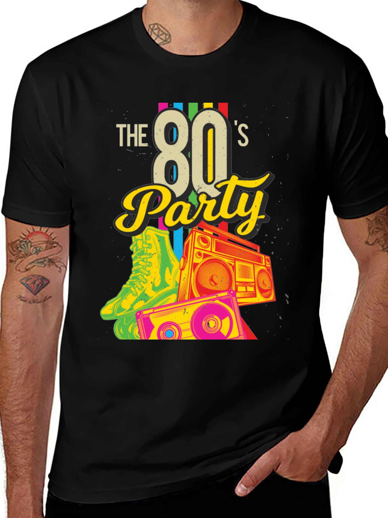 Retro 80s Party Graphic Tee