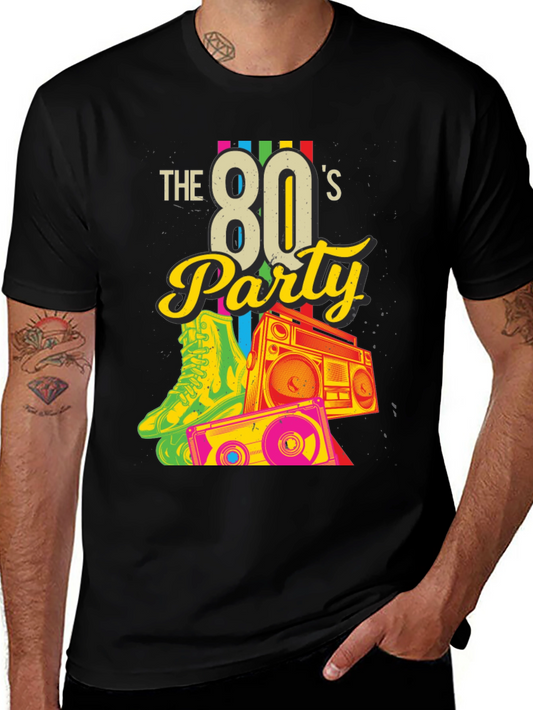 Retro 80s Party Graphic Tee
