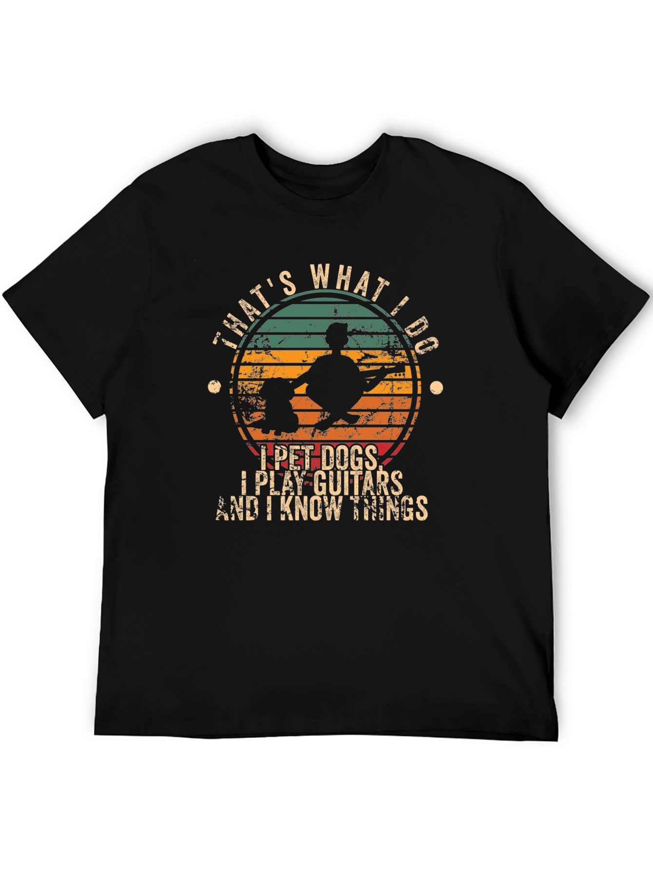 I Pet Dogs Play Guitar T-Shirt