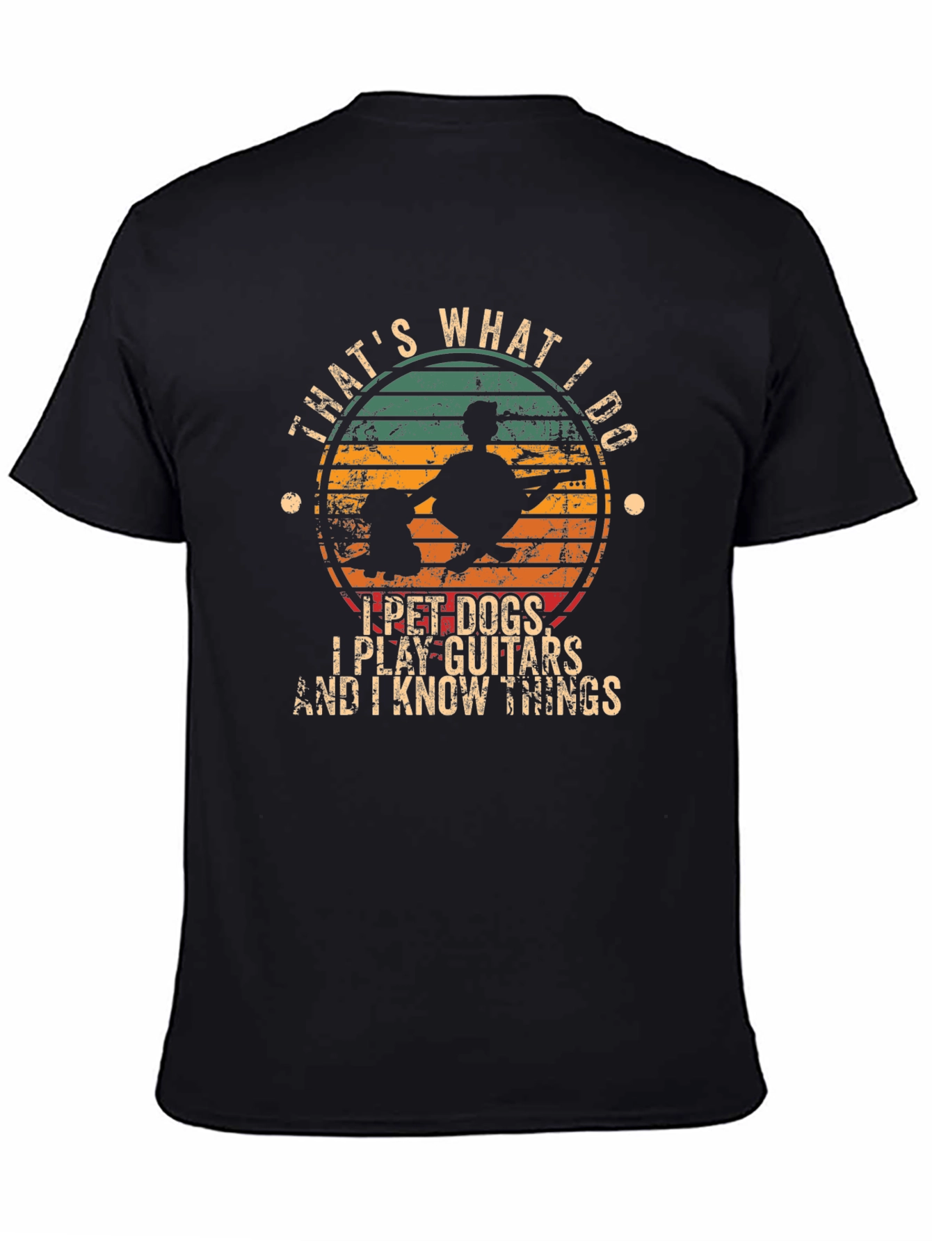 I Pet Dogs Play Guitar T-Shirt