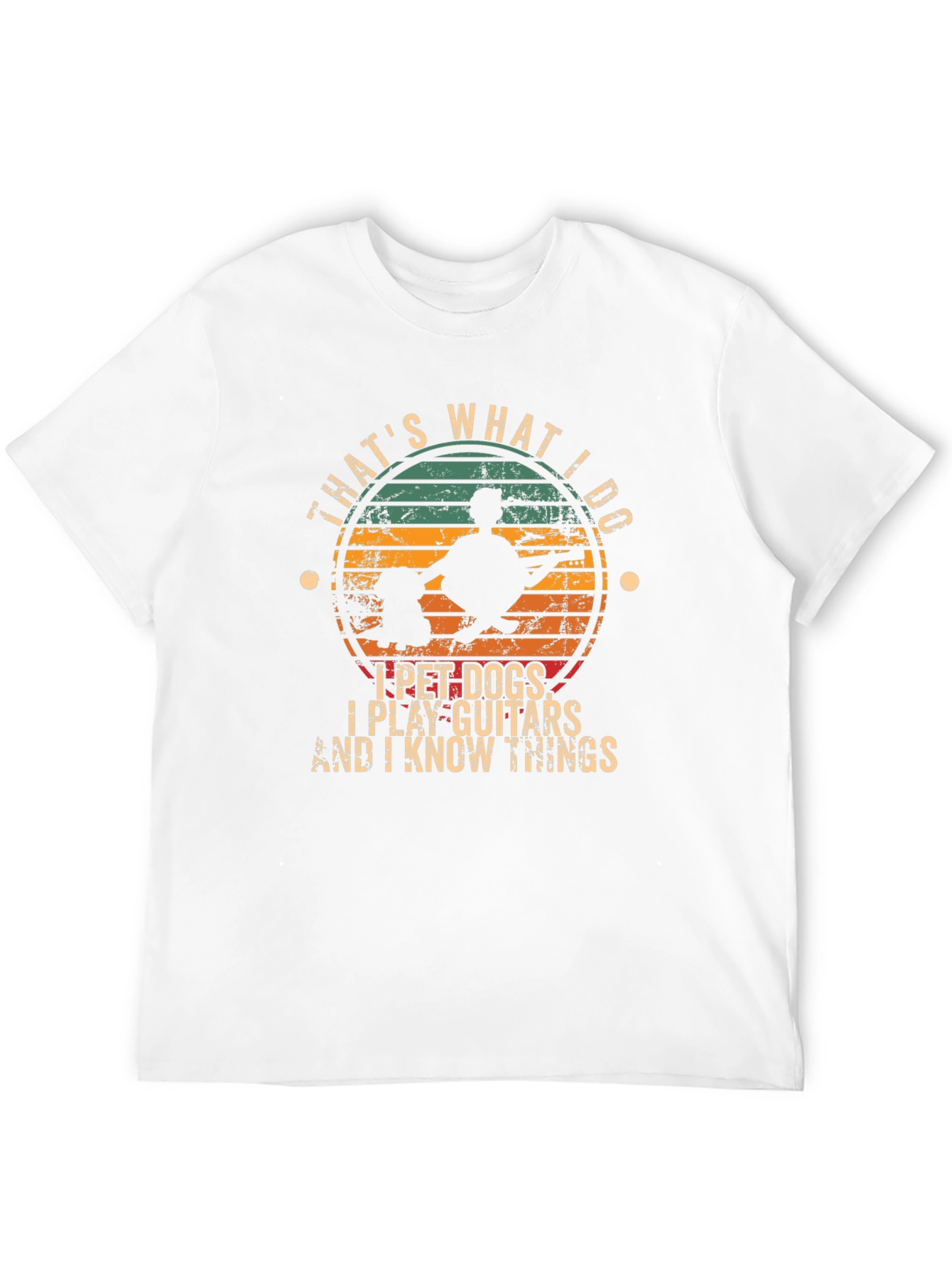 I Pet Dogs Play Guitar T-Shirt