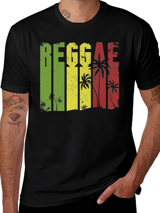 Reggae Vibe Mens Black T-Shirt