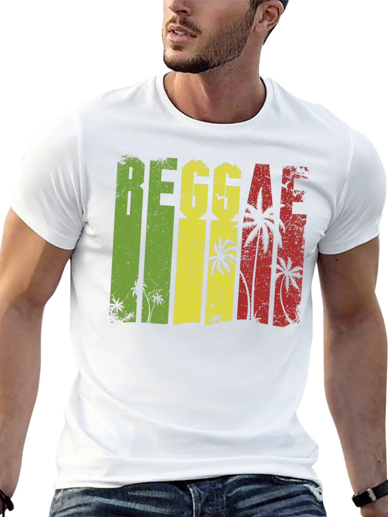 Reggae Vibe Mens Black T-Shirt