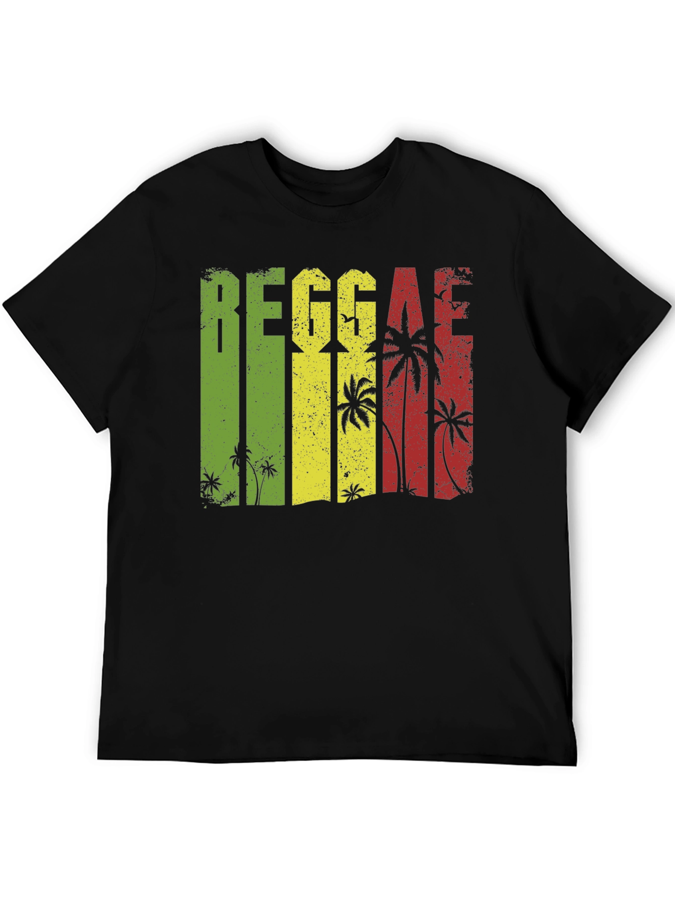 Reggae Vibe Mens Black T-Shirt