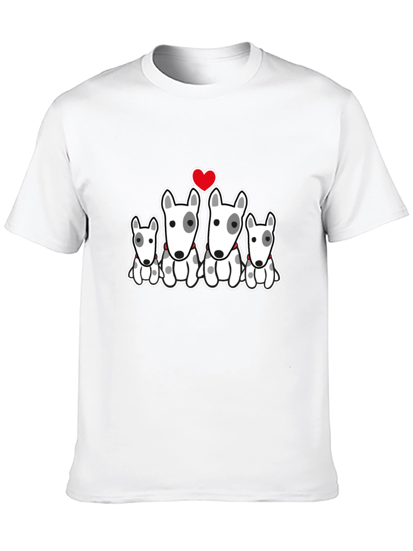 Bull Terrier Family Graphic Tee
