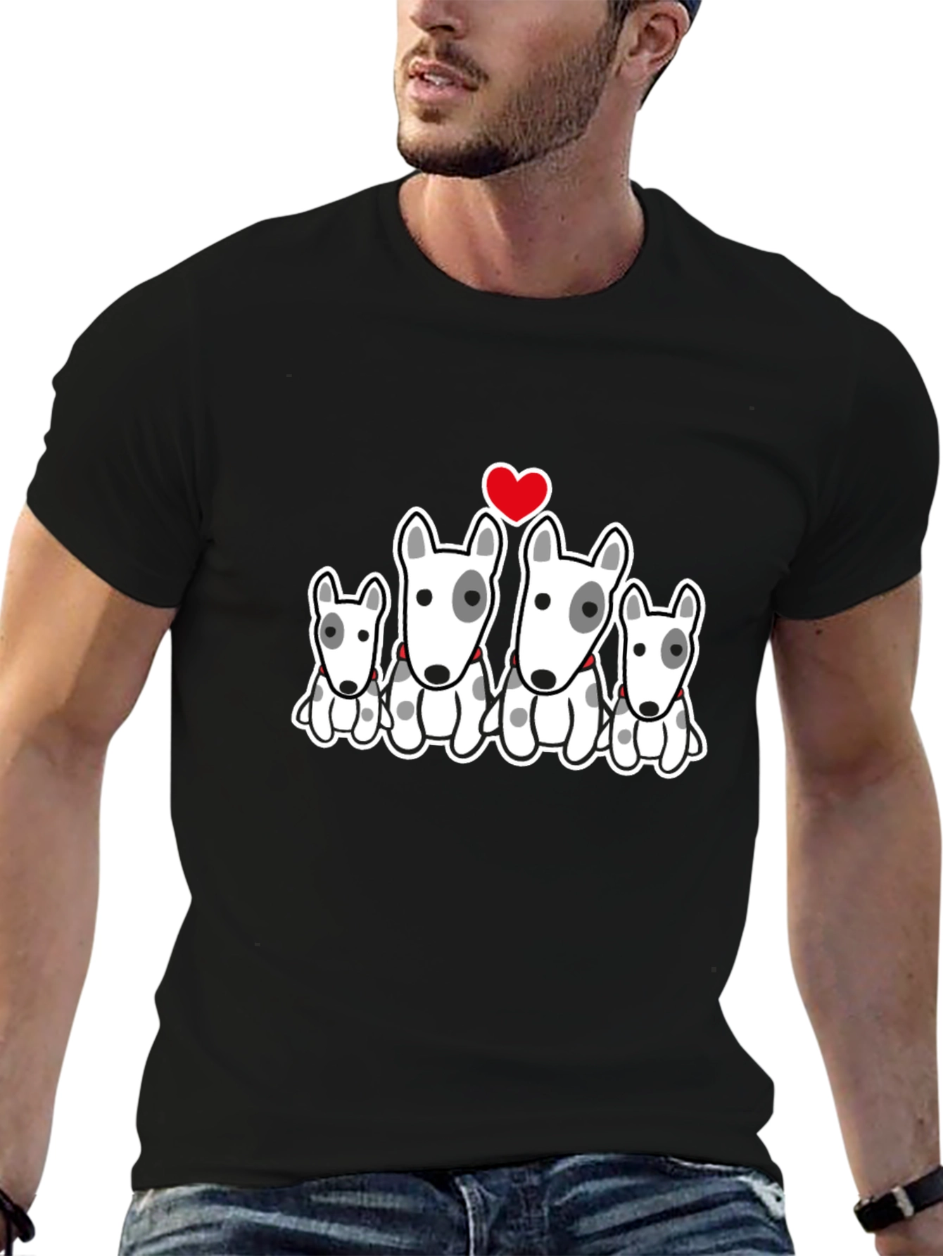 Bull Terrier Family Graphic Tee