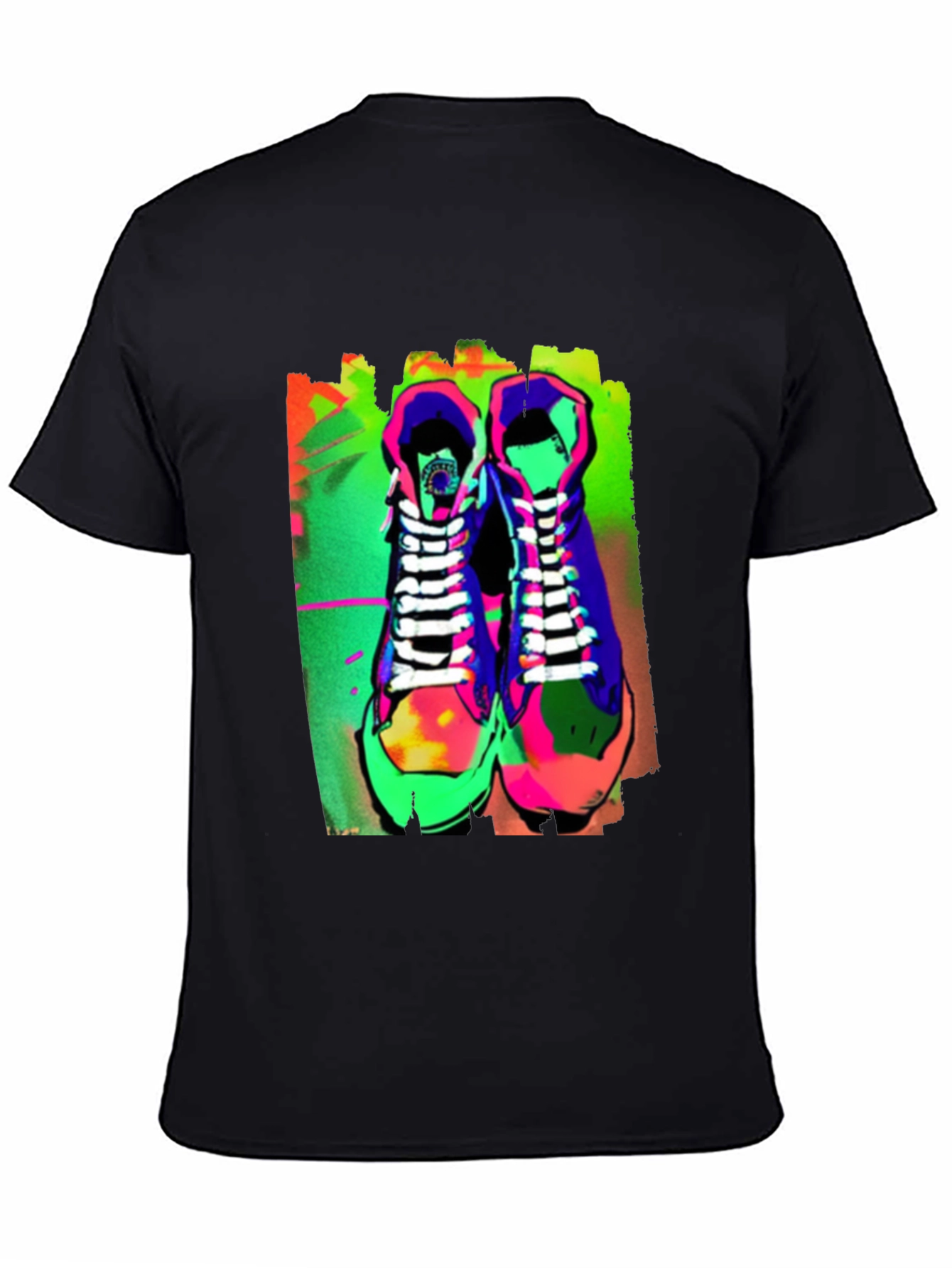 Neon Sneaker Graphic Tee - Streetwear Style