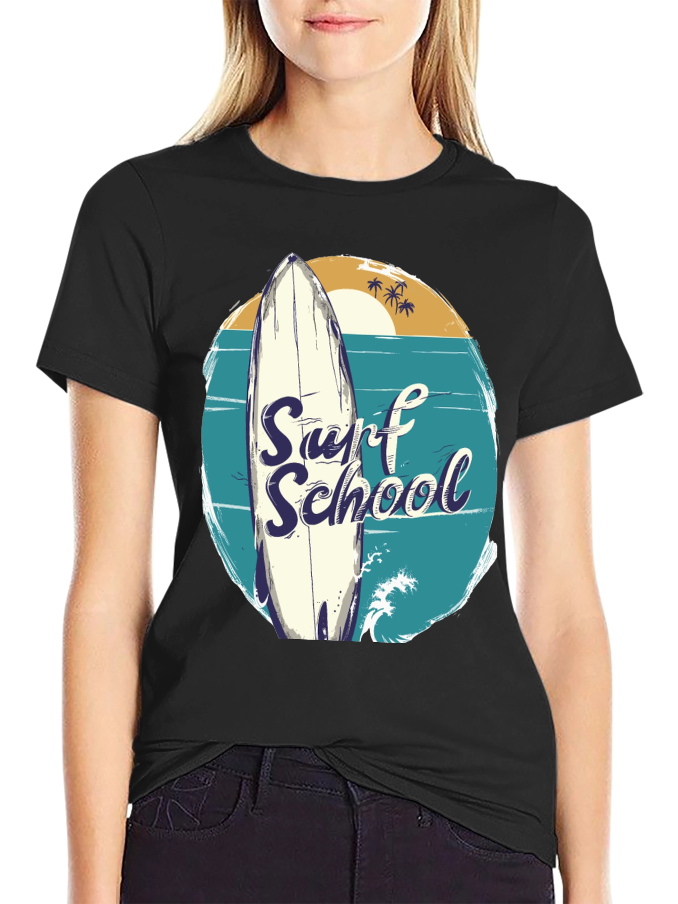Surf School Graphic Tee - Beach Vibes