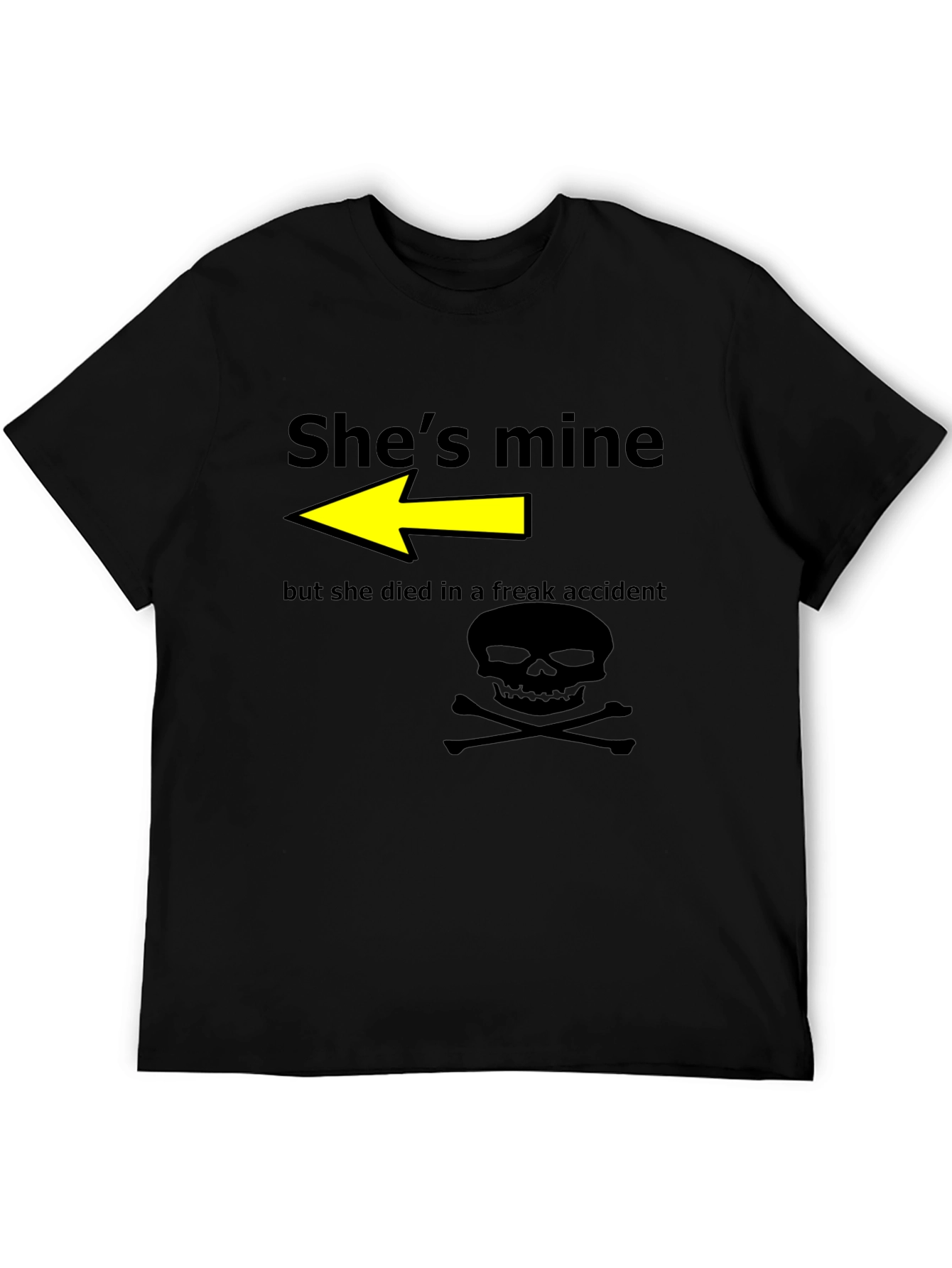 Humorous Shes Mine Graphic T-Shirt