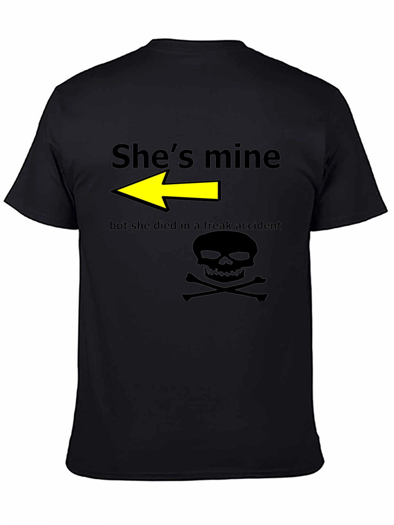Humorous Shes Mine Graphic T-Shirt