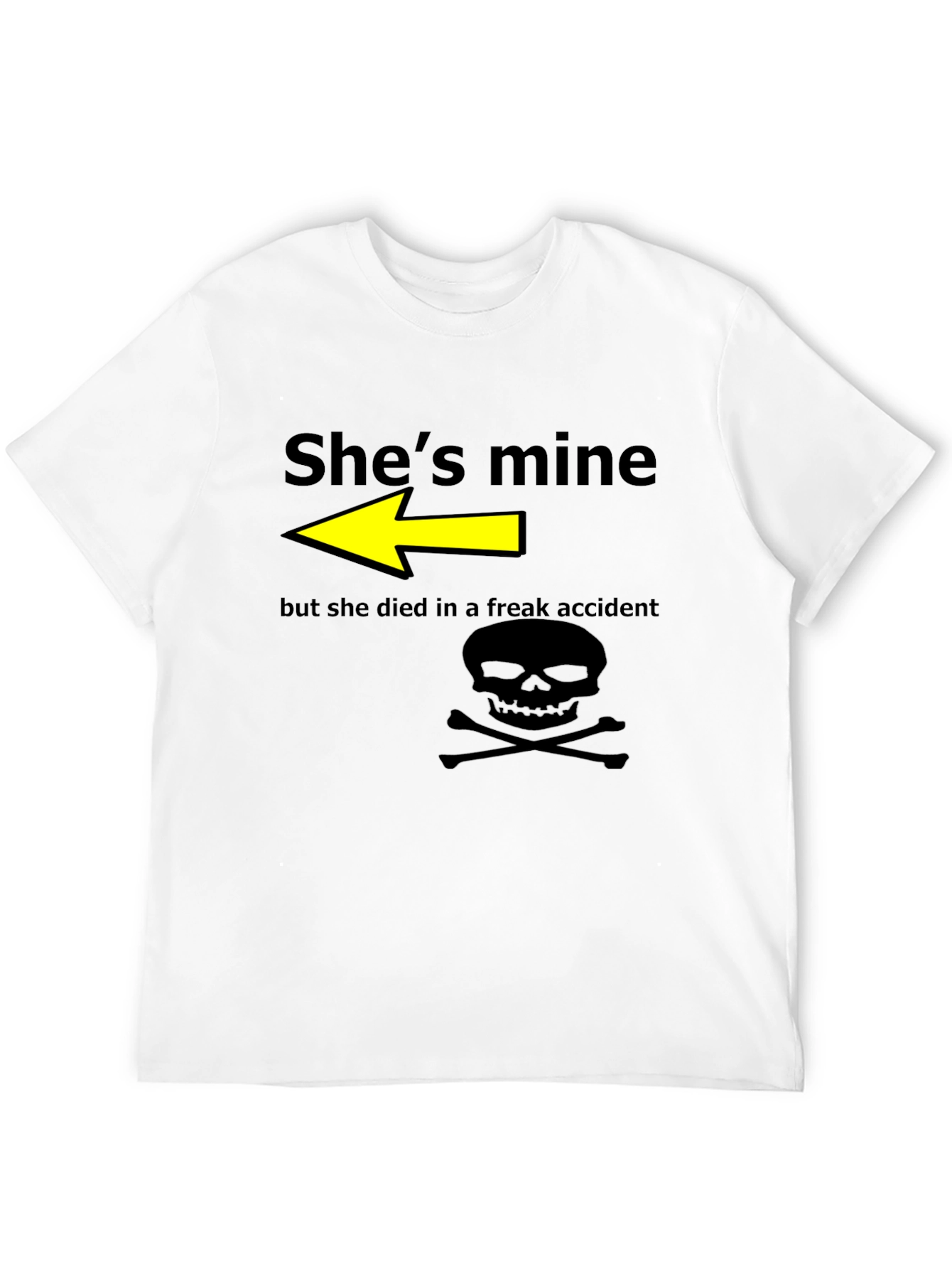 Humorous Shes Mine Graphic T-Shirt
