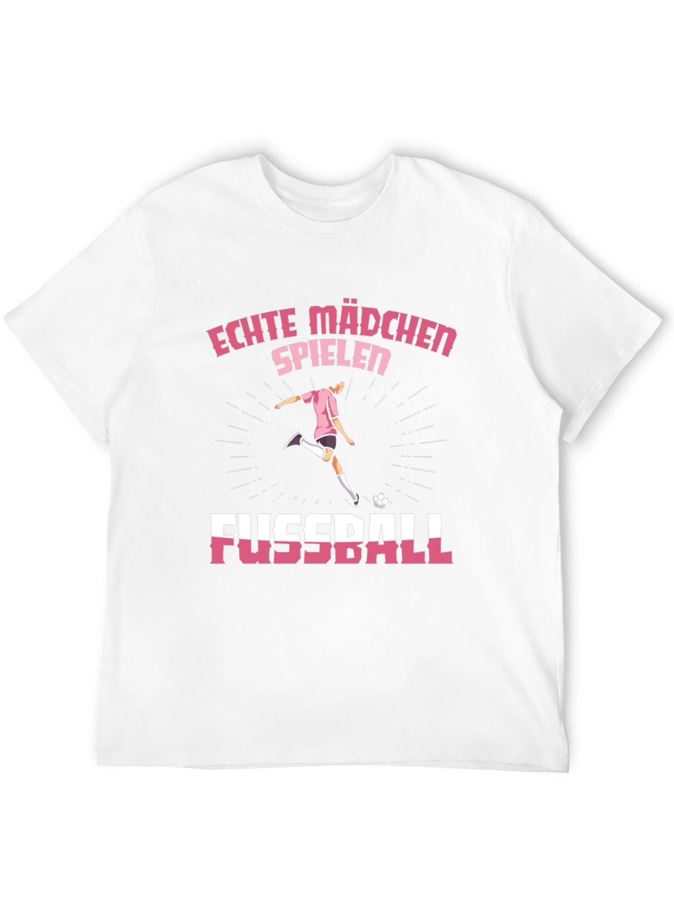 Echte Madchen Fussball T-Shirt - Girls Soccer Tee