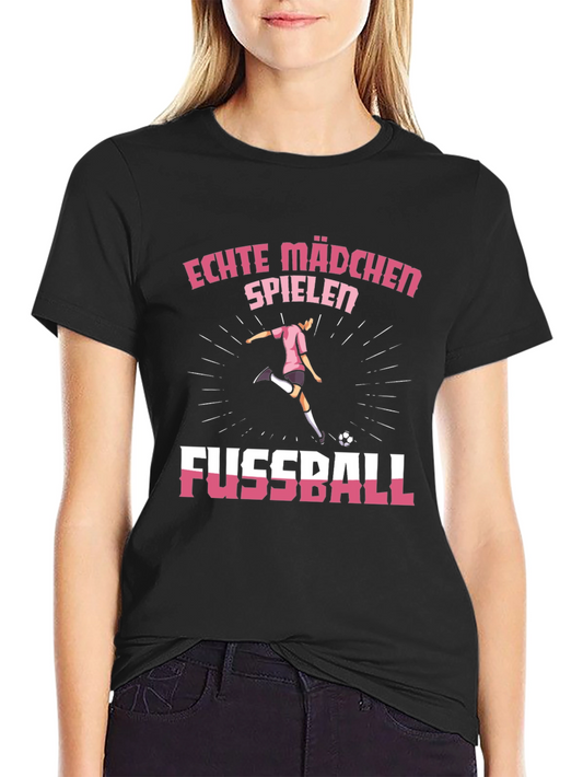 Echte Madchen Fussball T-Shirt - Girls Soccer Tee
