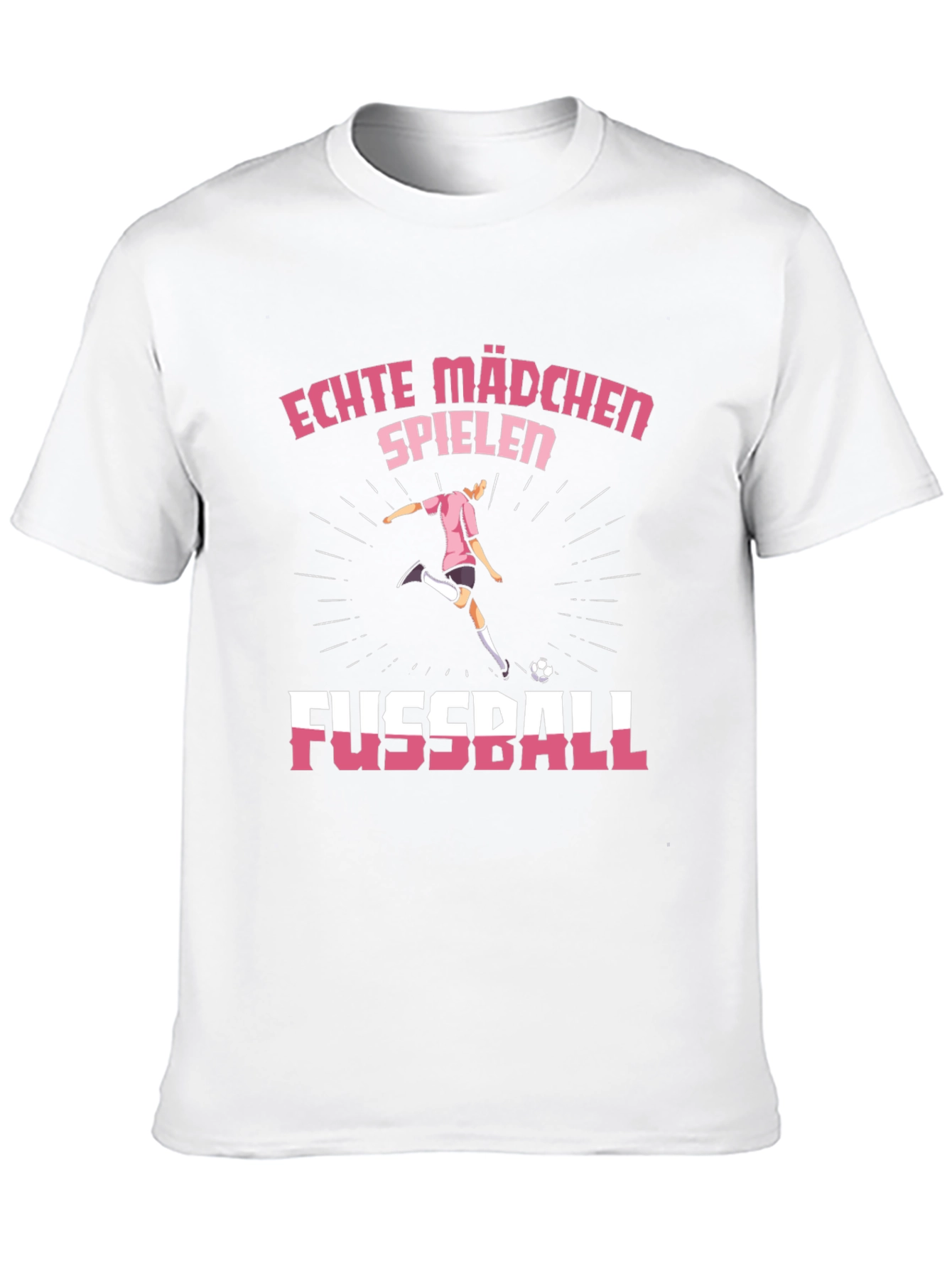 Echte Madchen Fussball T-Shirt - Girls Soccer Tee