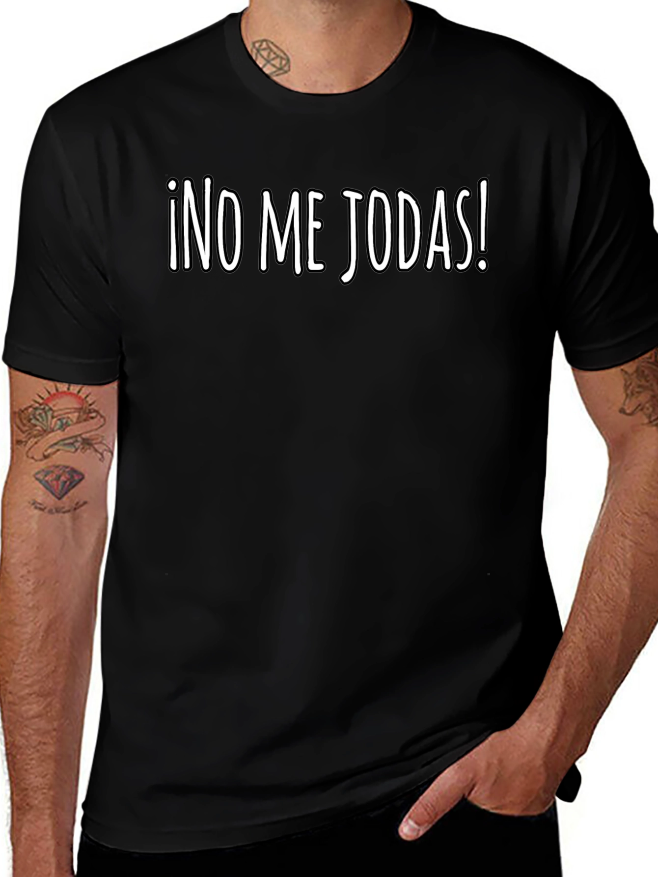 ¡No Me Jodas! Black T-Shirt