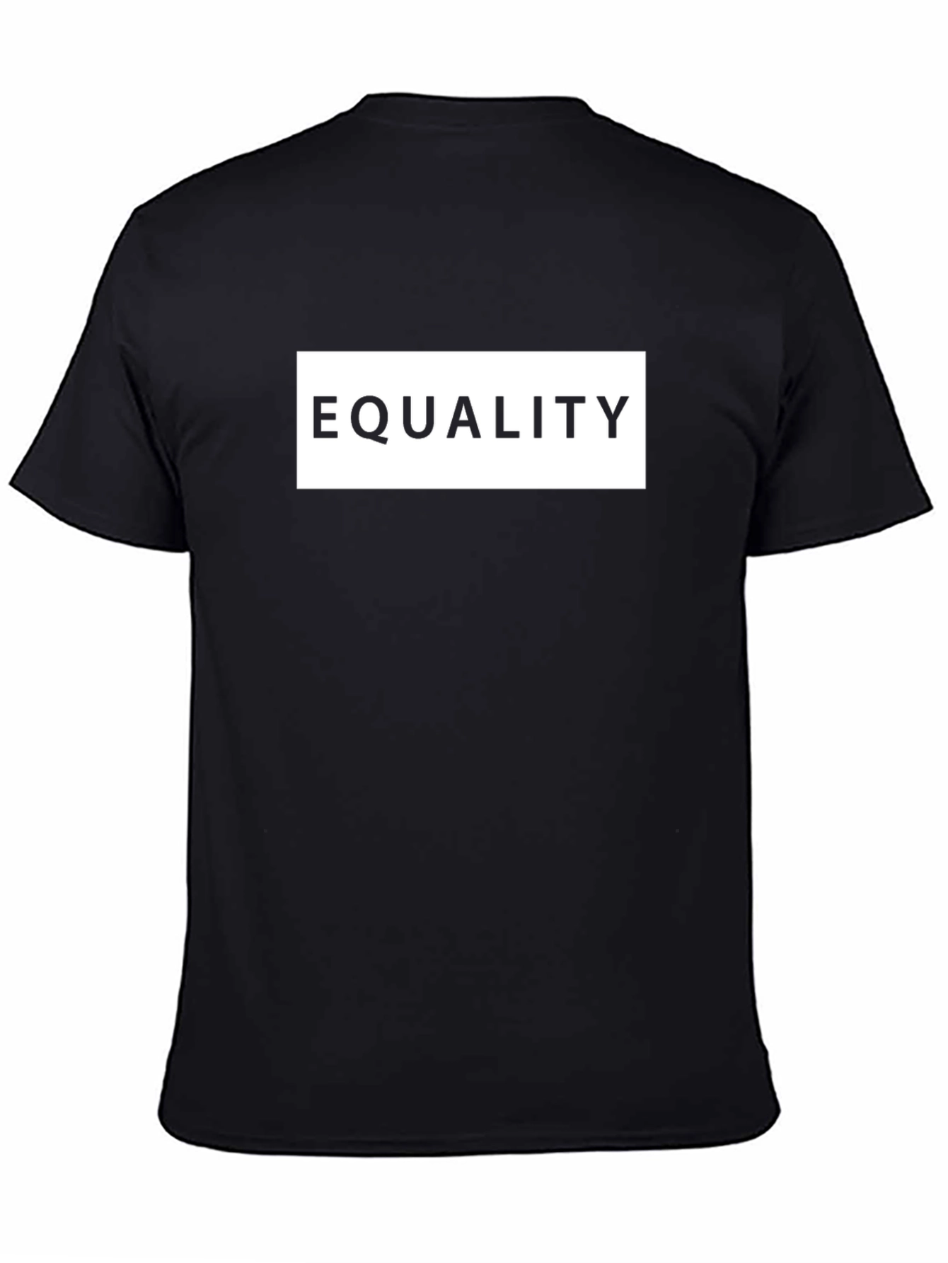 Equality Graphic Print Black T-Shirt