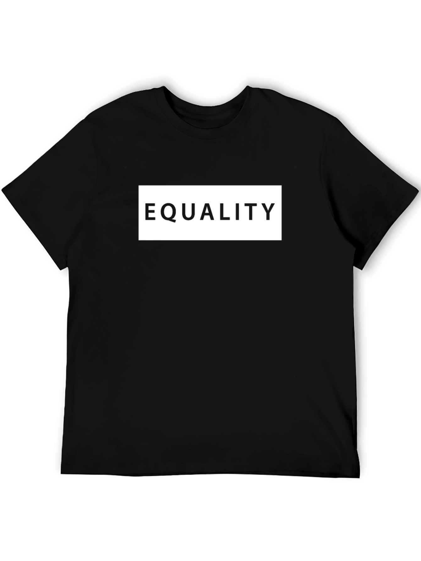 Equality Graphic Print Black T-Shirt