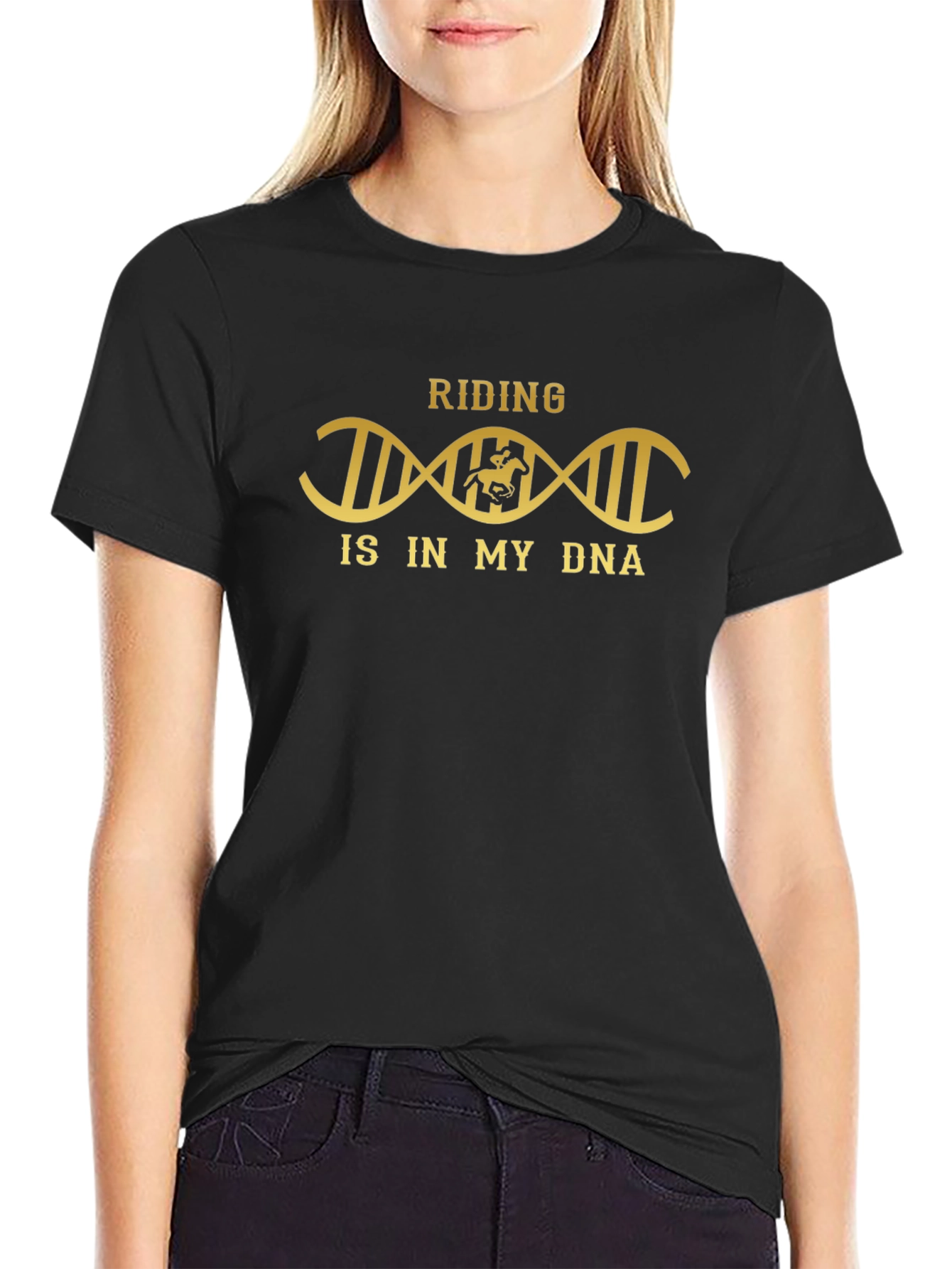 Riding DNA Graphic T-Shirt - Equestrian Passion