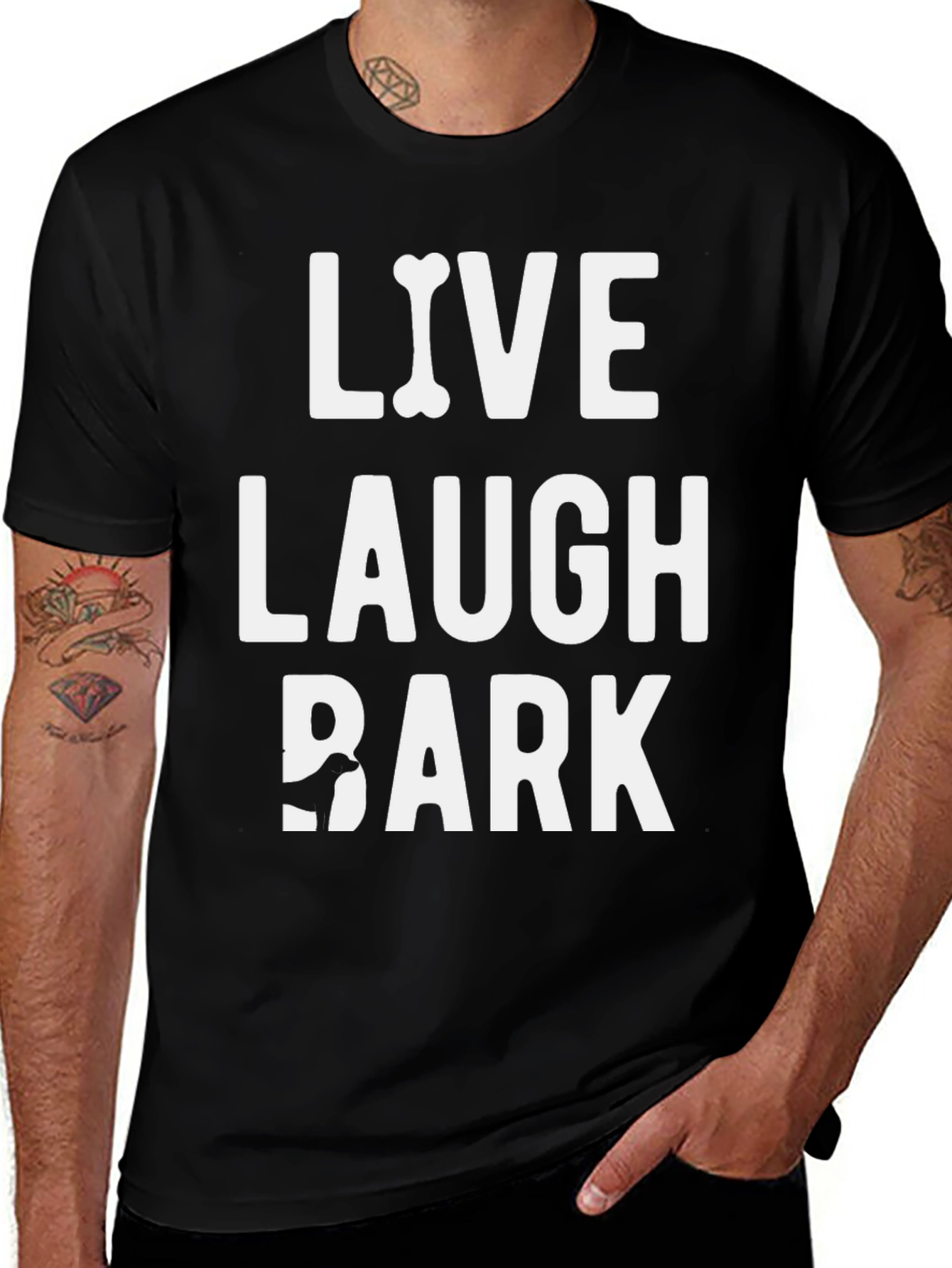 Live Laugh Bark Dog Lover T-Shirt