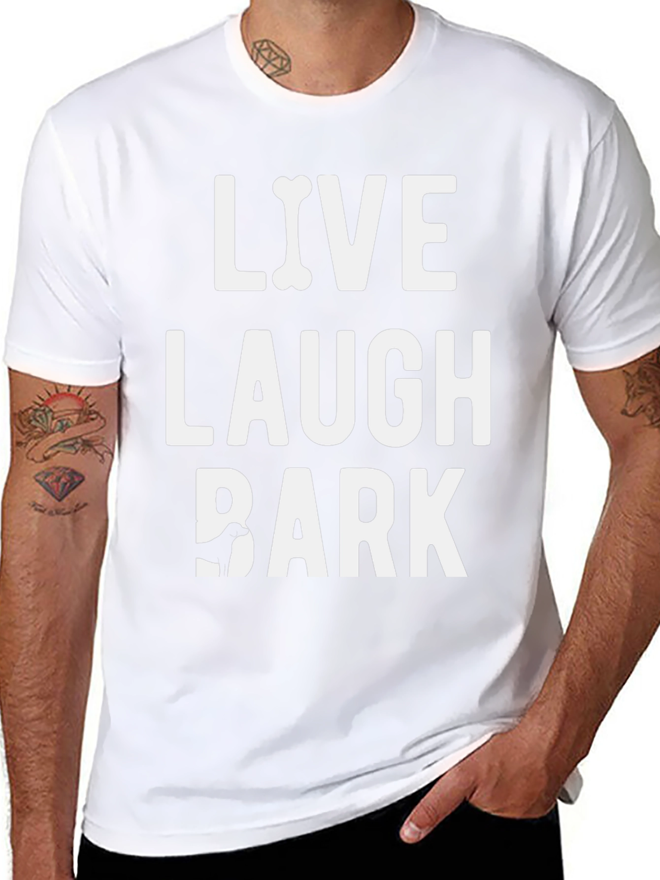 Live Laugh Bark Dog Lover T-Shirt