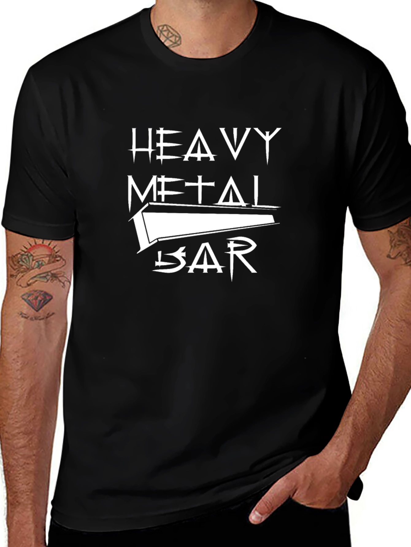 Heavy Metal Bar T-Shirt: Funny Carpenter Tee