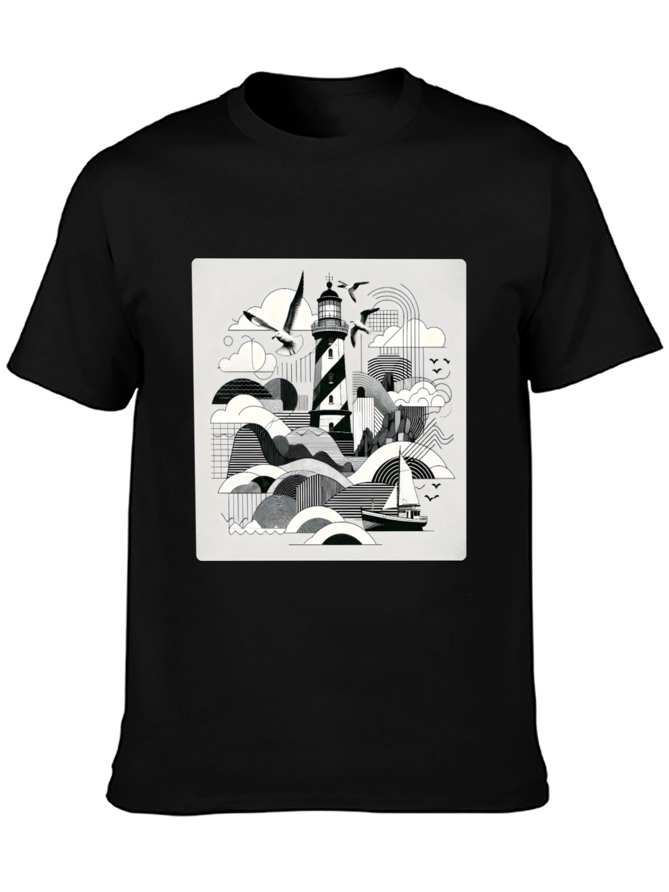 Coastal Lighthouse Graphic Tee