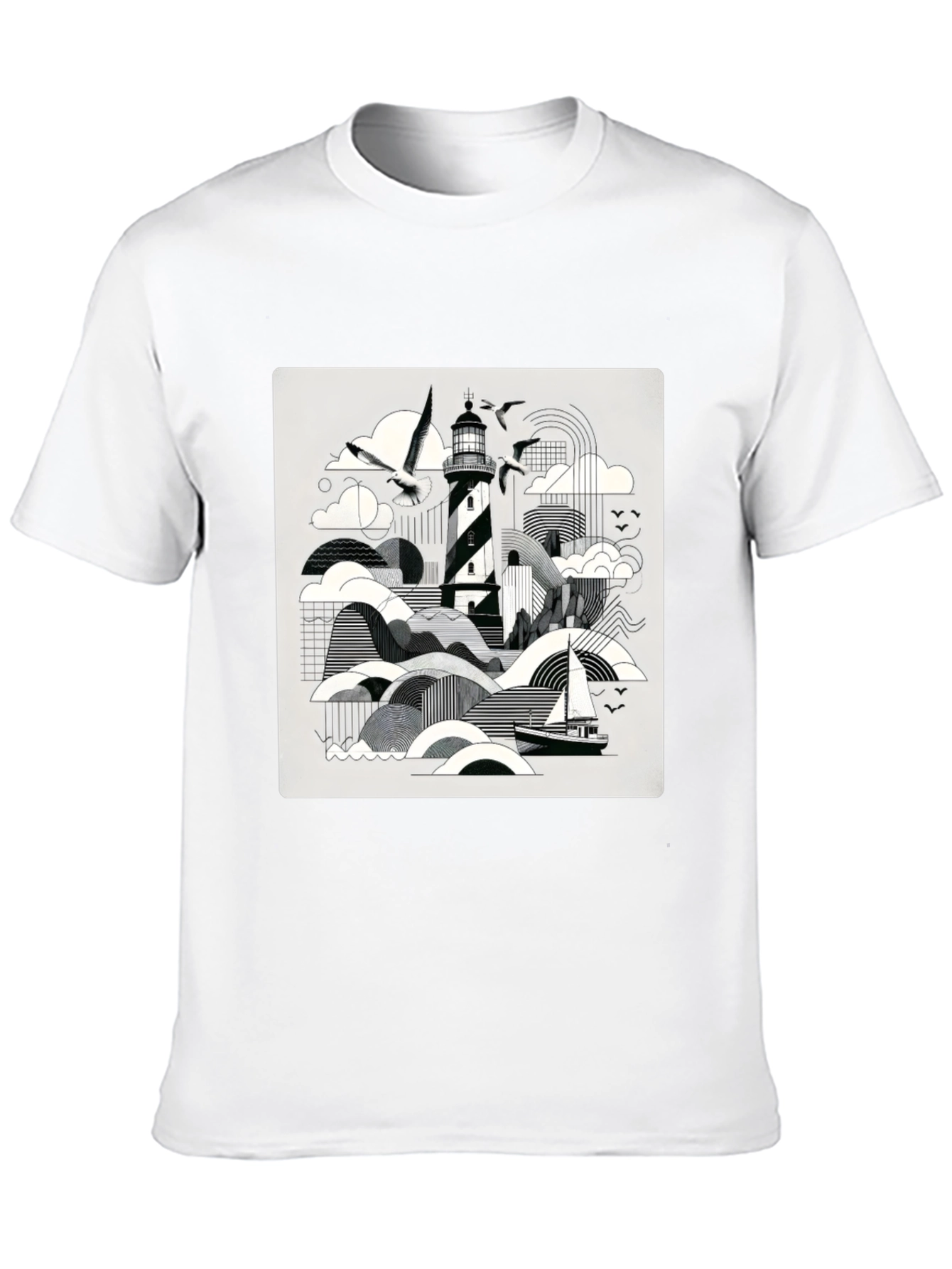 Coastal Lighthouse Graphic Tee